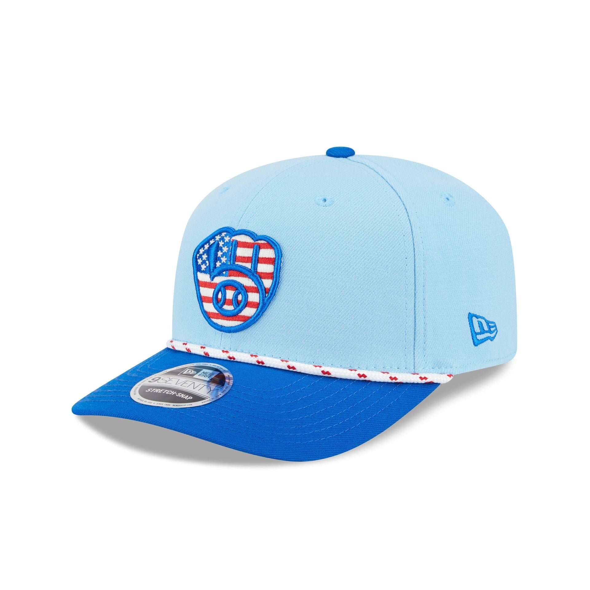 Milwaukee Brewers Independence Day 2025 9SEVENTY Stretch-Snap Hat