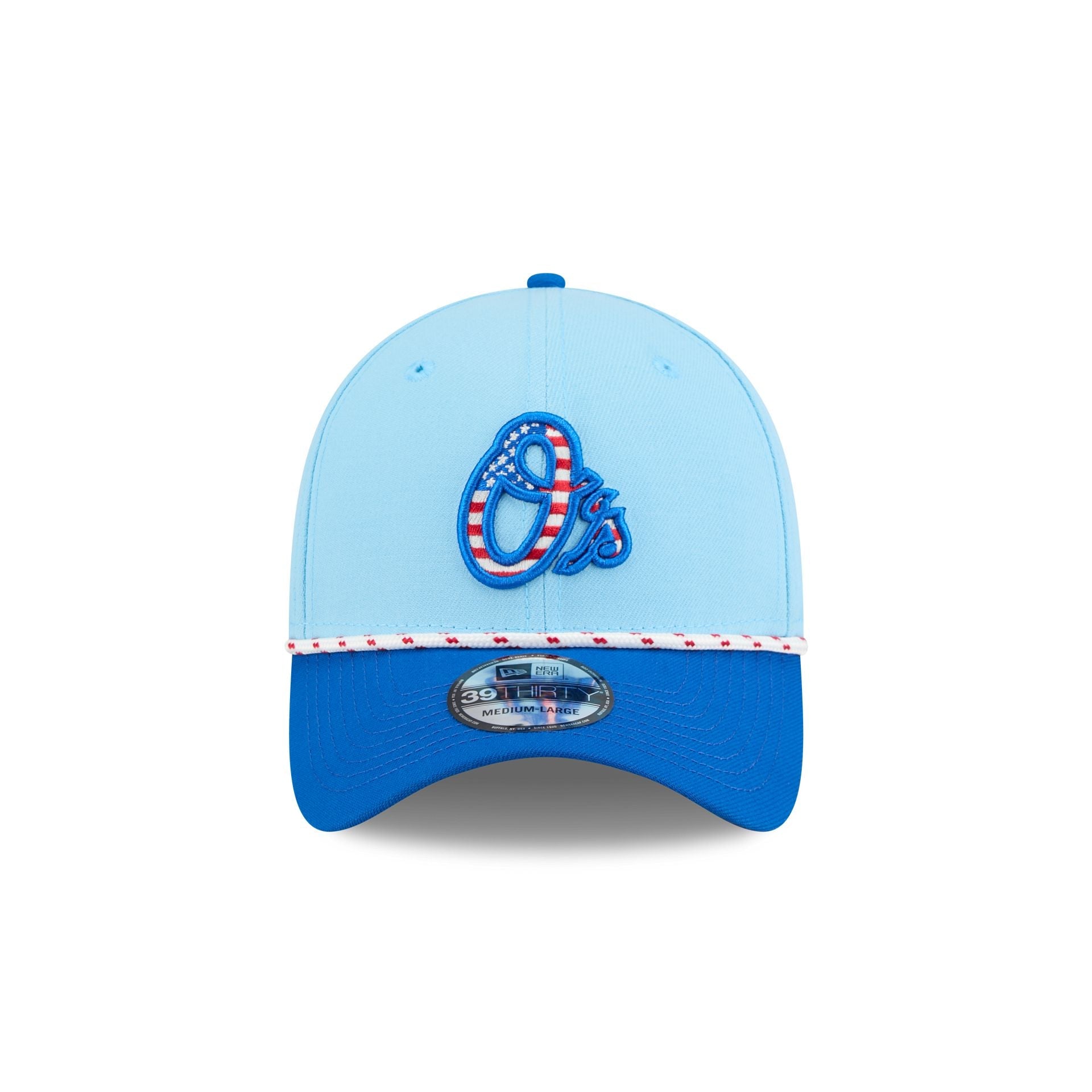 Baltimore Orioles Independence Day 2025 39THIRTY Stretch Fit Hat