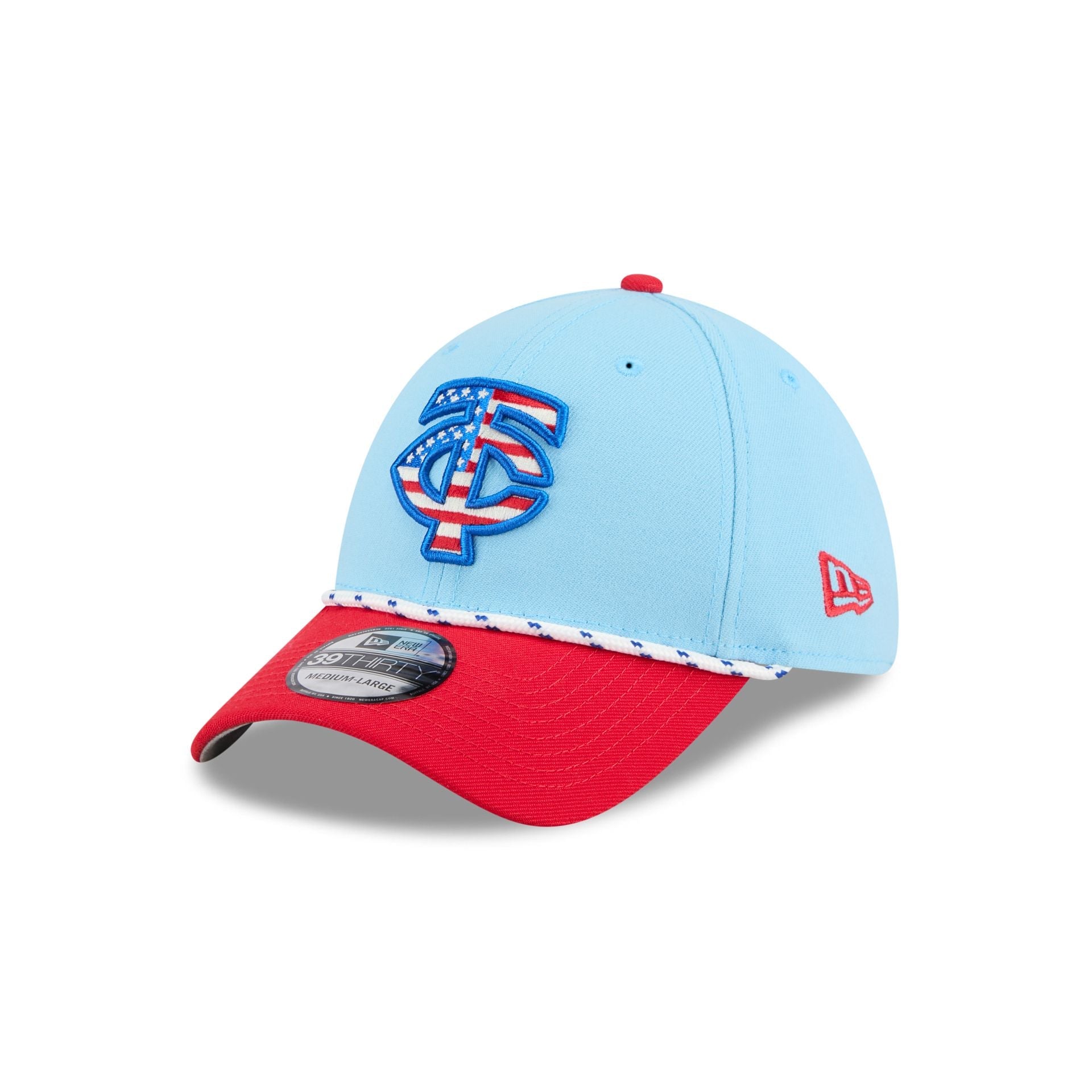 Minnesota Twins Independence Day 2025 39THIRTY Stretch Fit Hat
