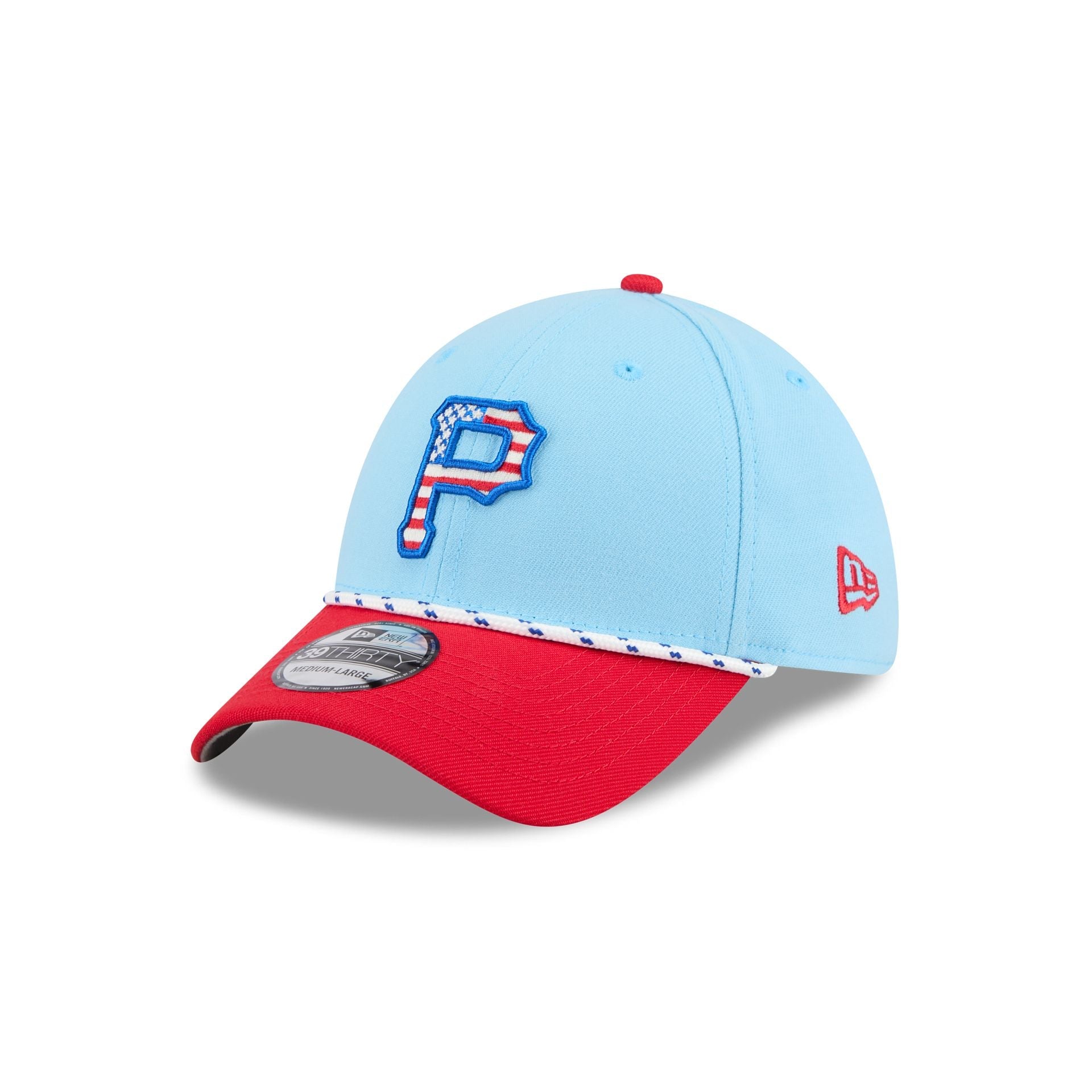 Pittsburgh Pirates Independence Day 2025 39THIRTY Stretch Fit Hat