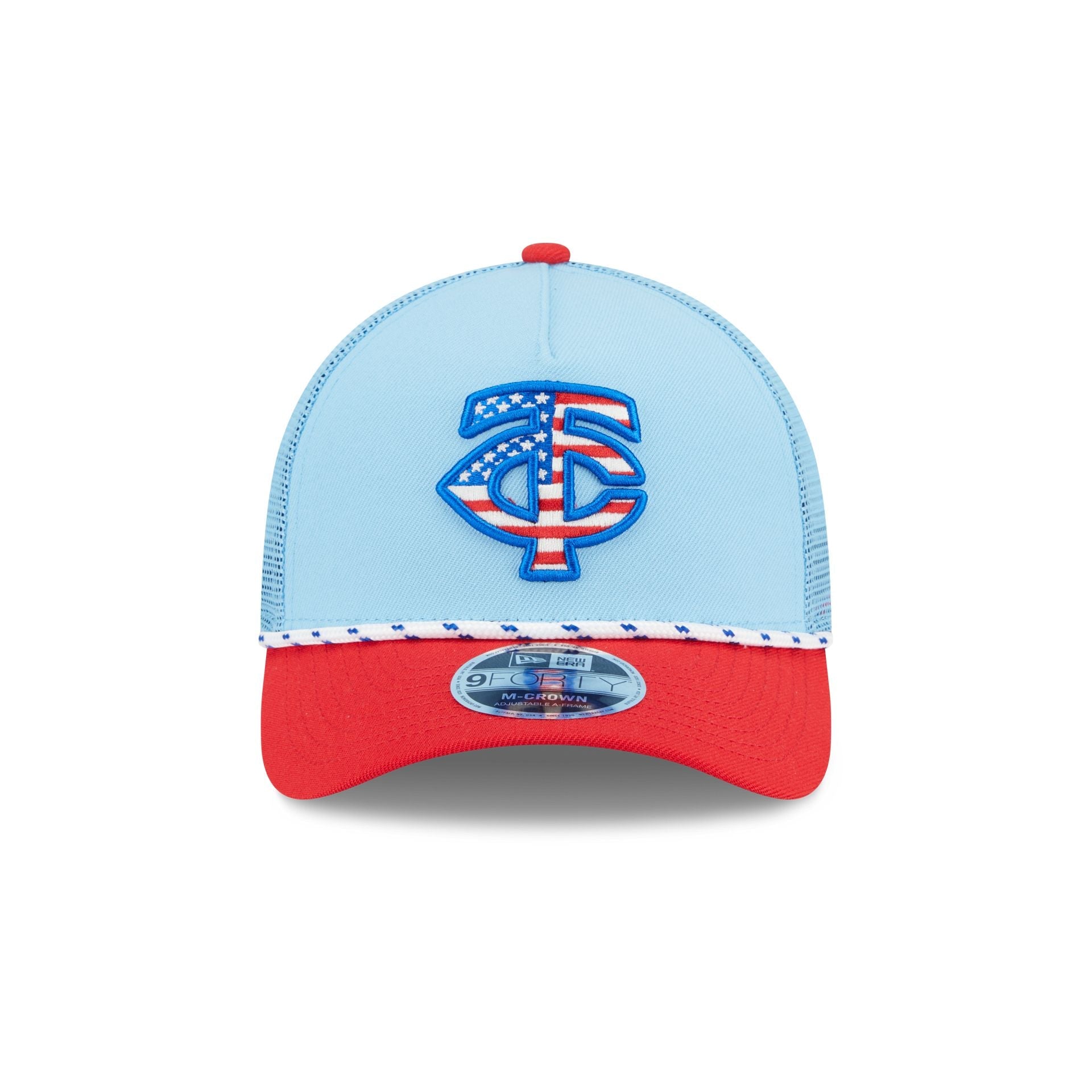 Minnesota Twins Independence Day 2025 9FORTY M-Crown A-Frame Trucker Hat