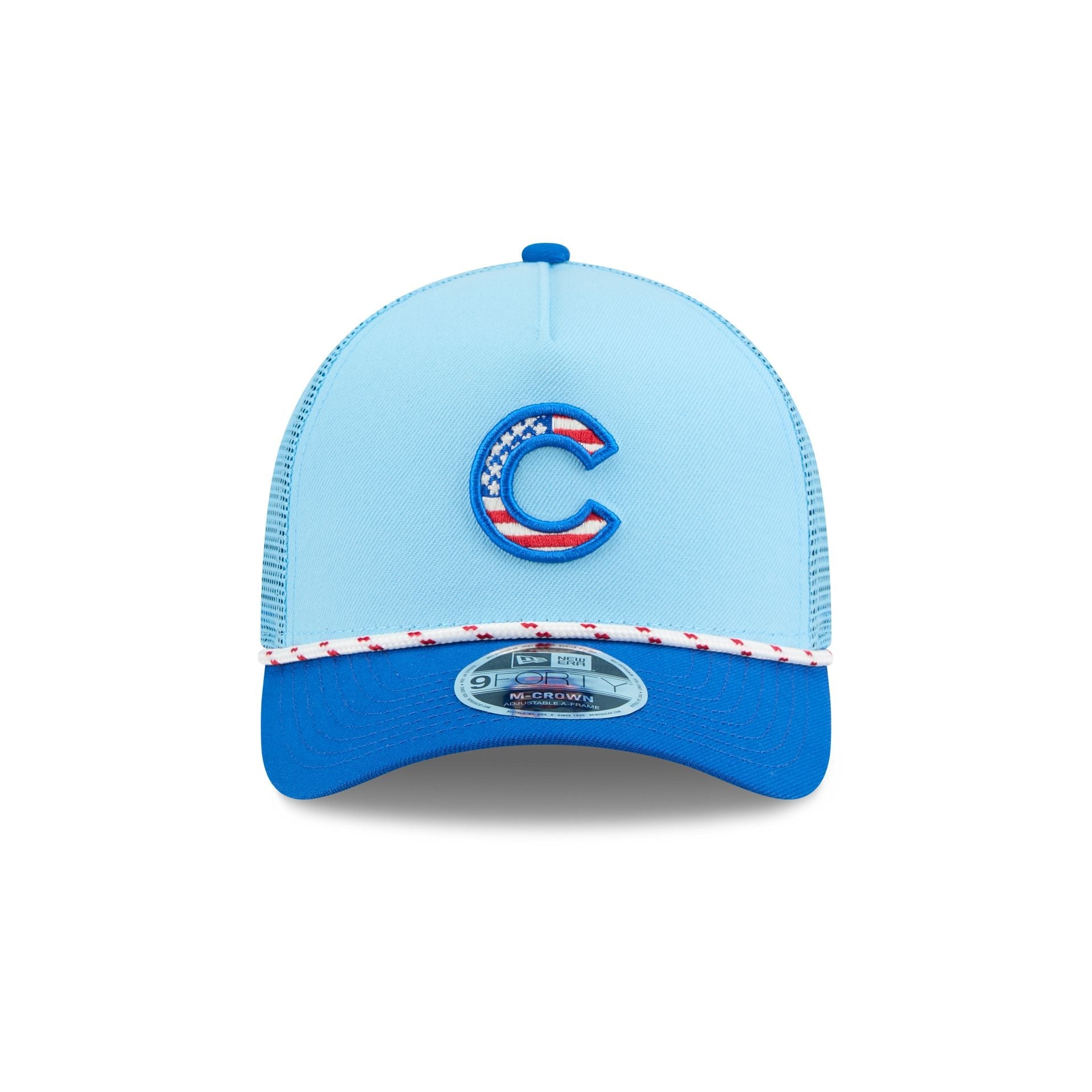 Chicago Cubs Independence Day 2025 9FORTY M-Crown A-Frame Trucker Hat