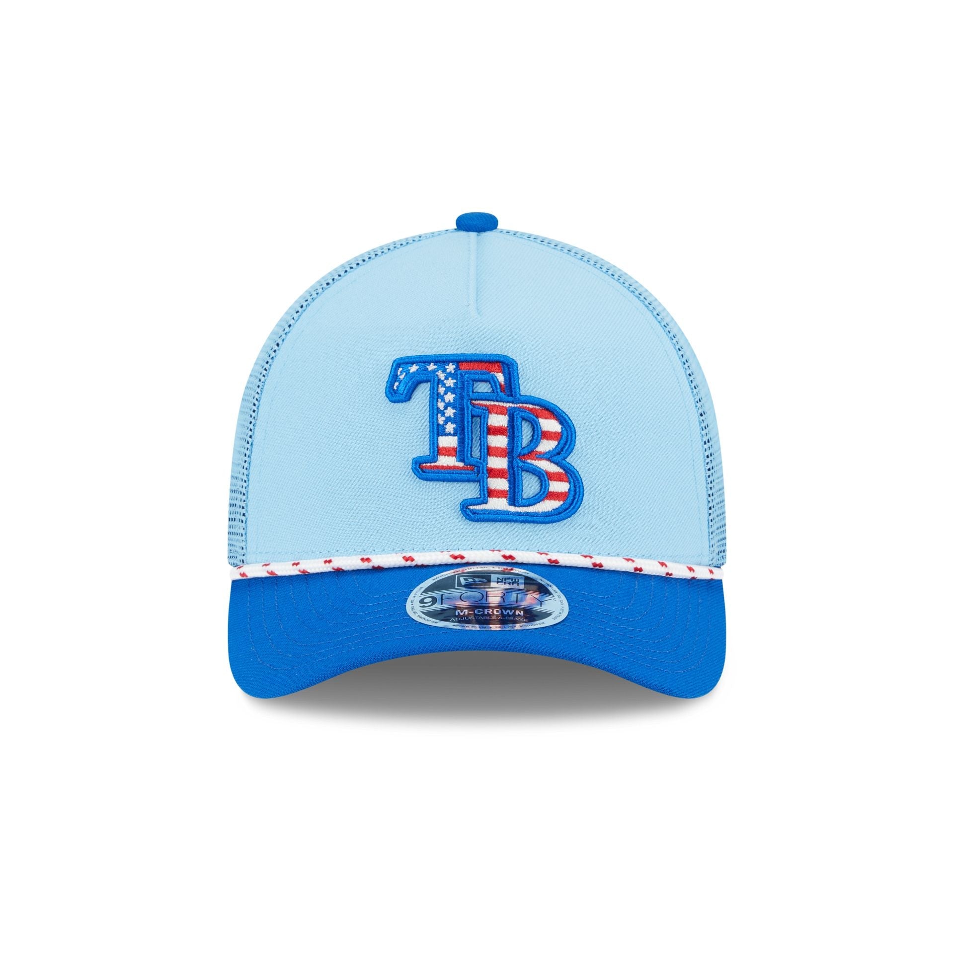 Tampa Bay Rays Independence Day 2025 9FORTY M-Crown A-Frame Trucker Hat