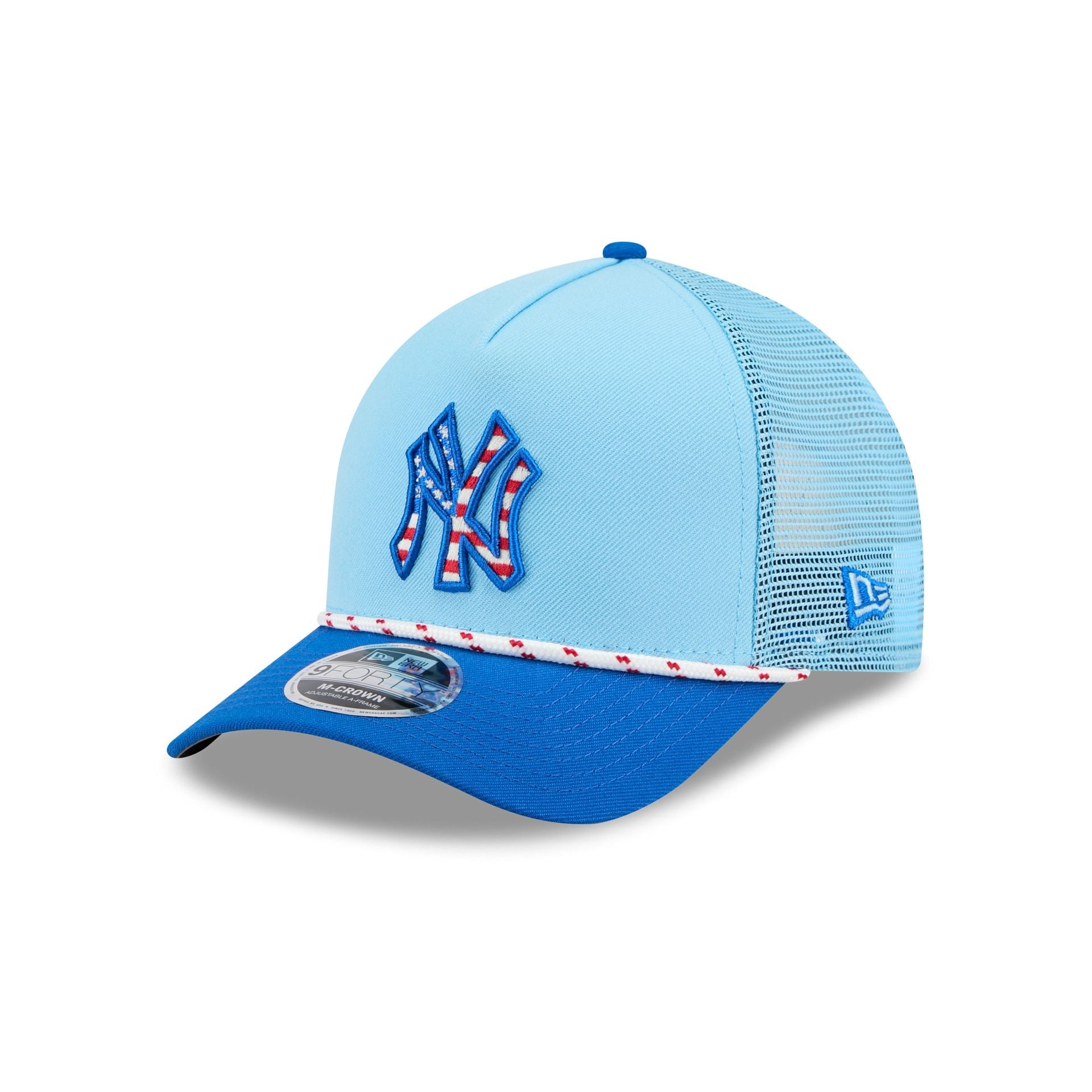 New York Yankees Independence Day 2025 9FORTY M-Crown A-Frame Trucker Hat