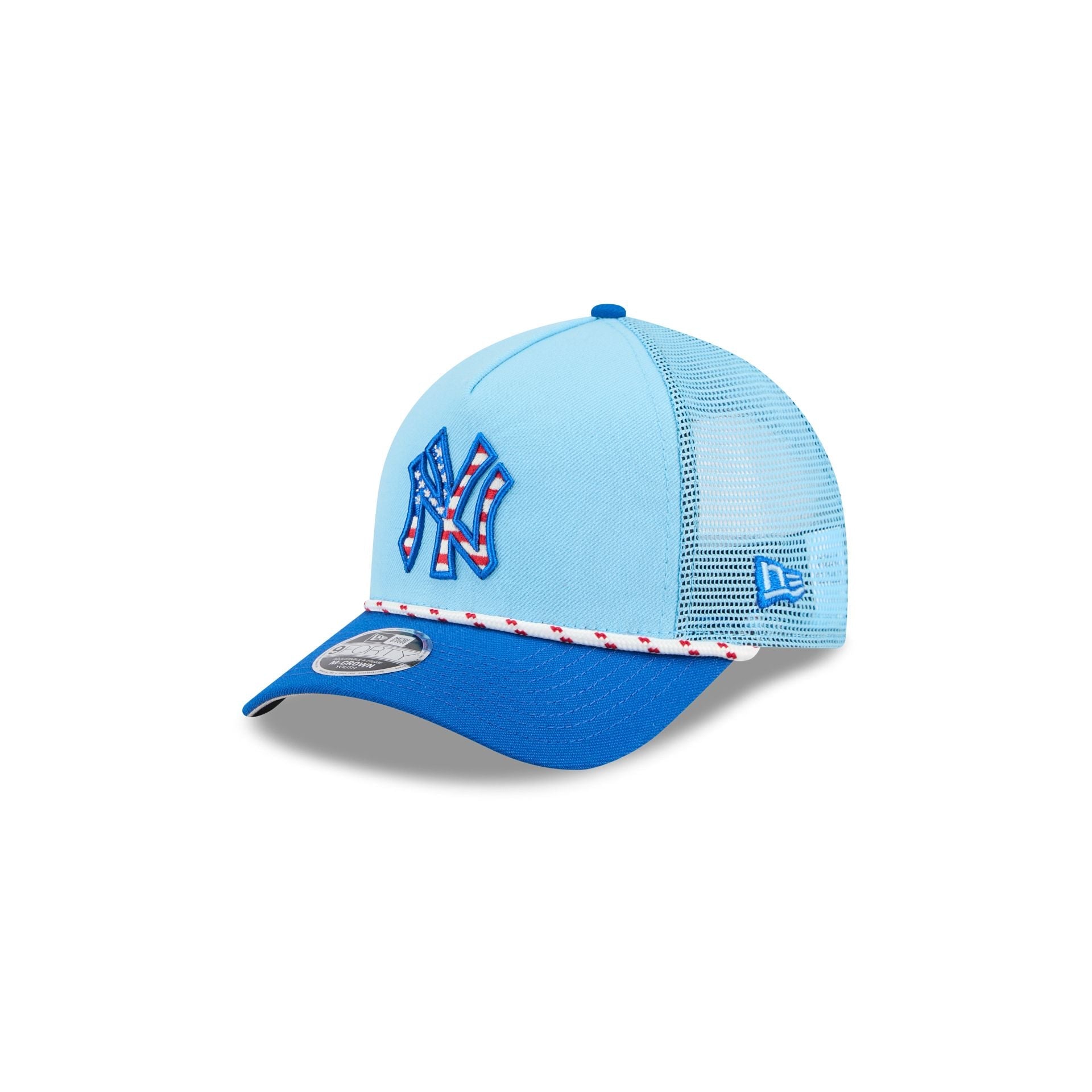 New York Yankees Independence Day 2025 Kids 9FORTY M-Crown A-Frame Trucker Hat