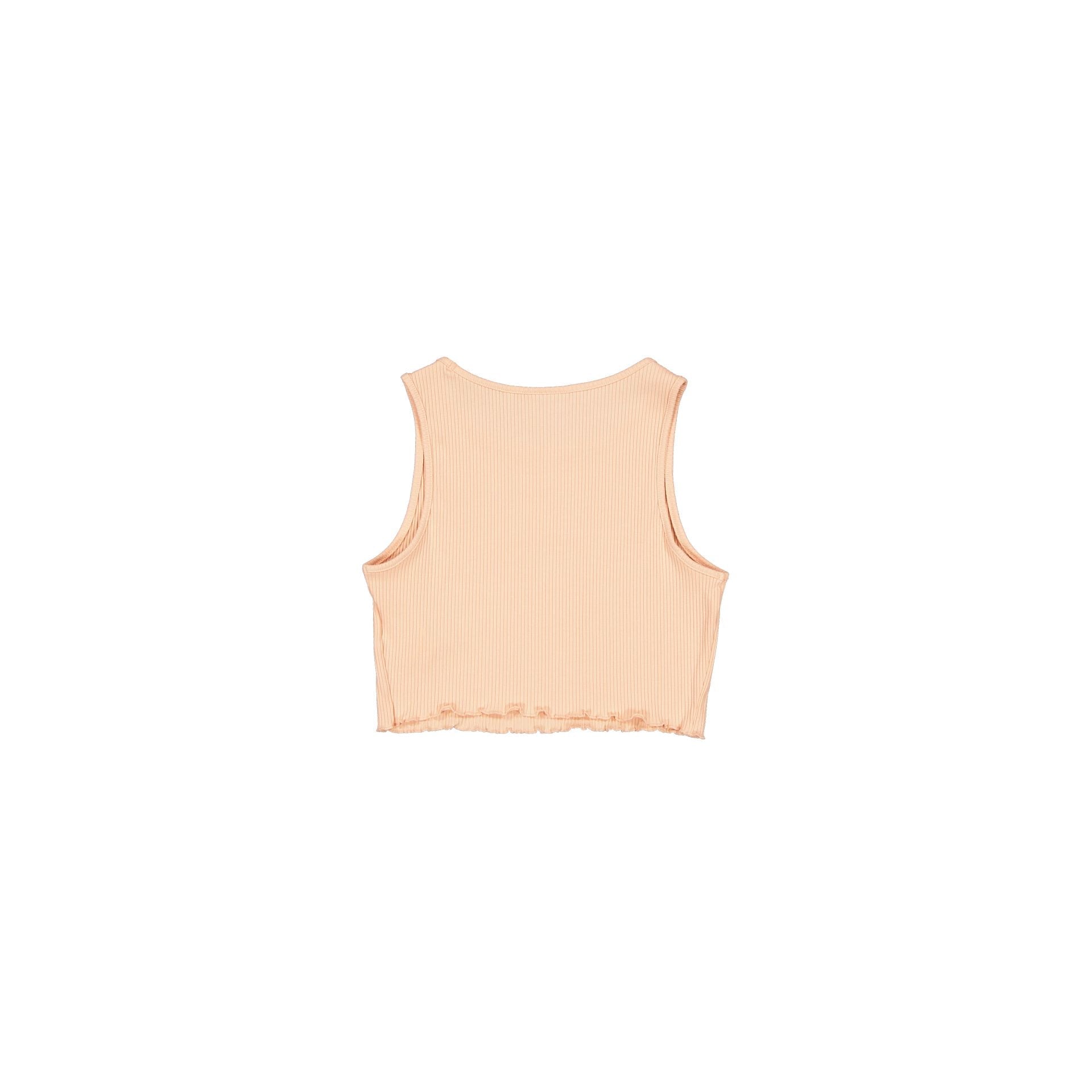 New York Yankees Tonel Cropped Rib Pastel Pink Women's Tank Top