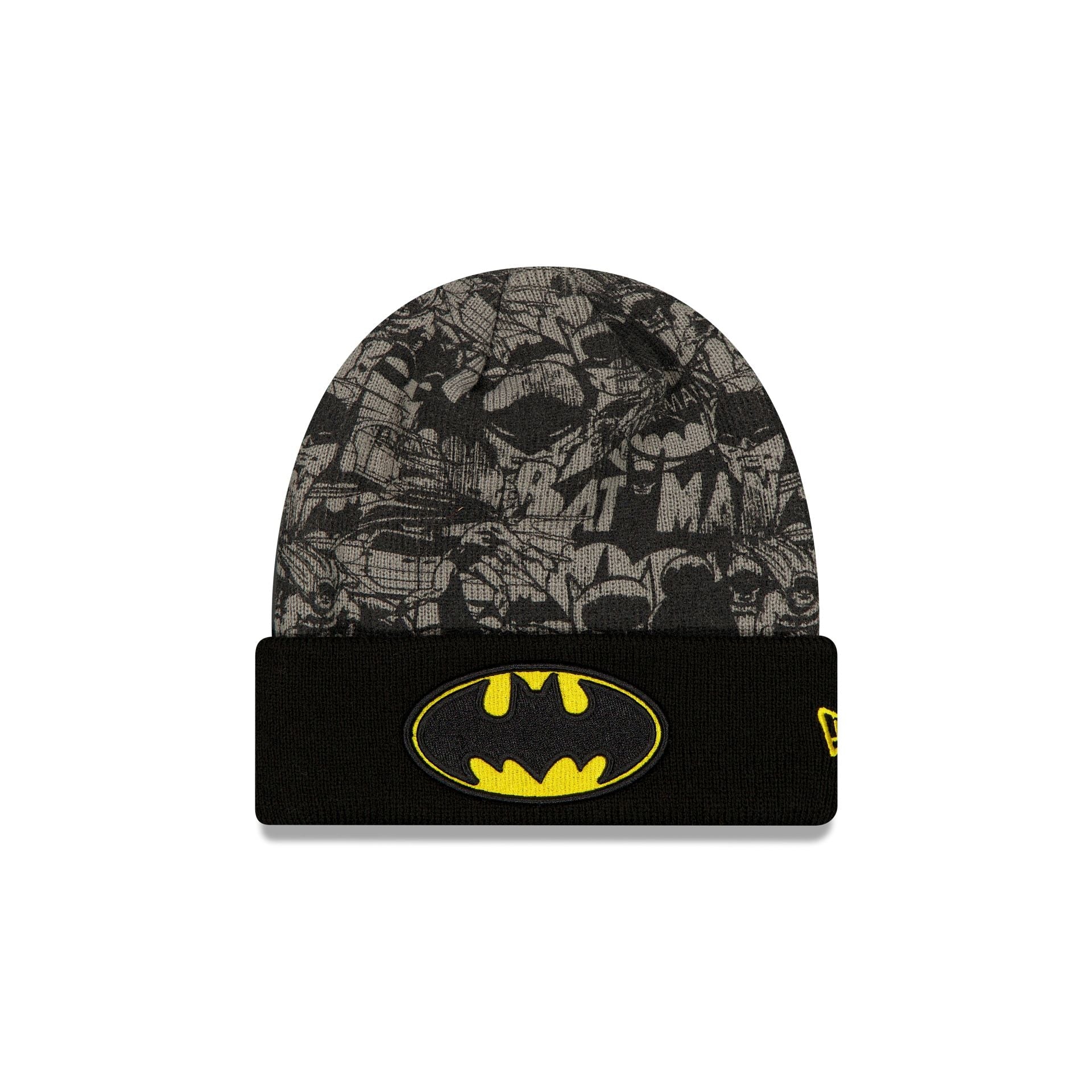 Batman Black Youth Cuff Knit Hat