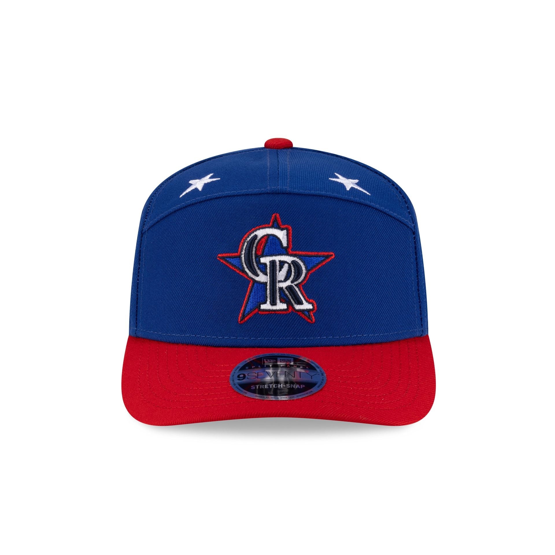 Colorado Rockies 2025 All-Star Game Workout Split Panel 9SEVENTY Stretch-Snap Hat