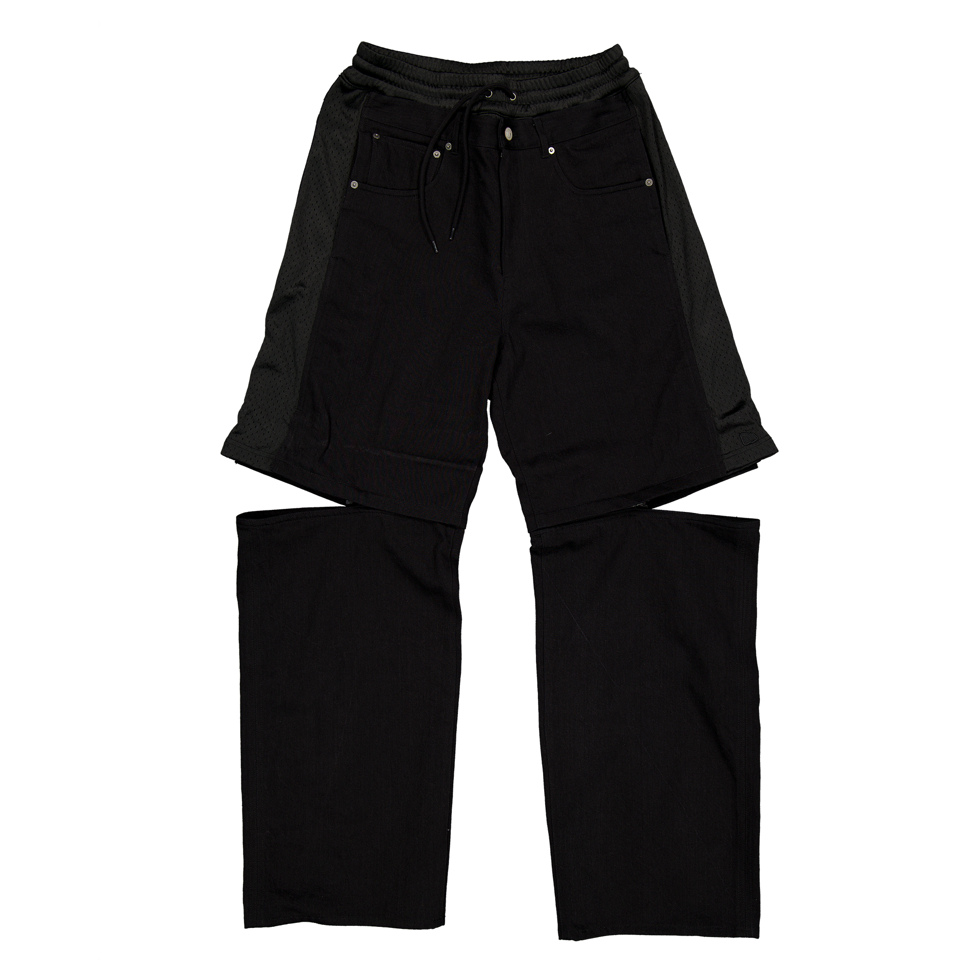 New Era Branded Mutation Mesh Black Denim Jeans