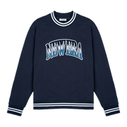 New Era Branded Ombre Navy Crewneck