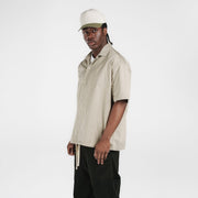 New Era Branded Resort Abbey Stone Open Collared Shirt