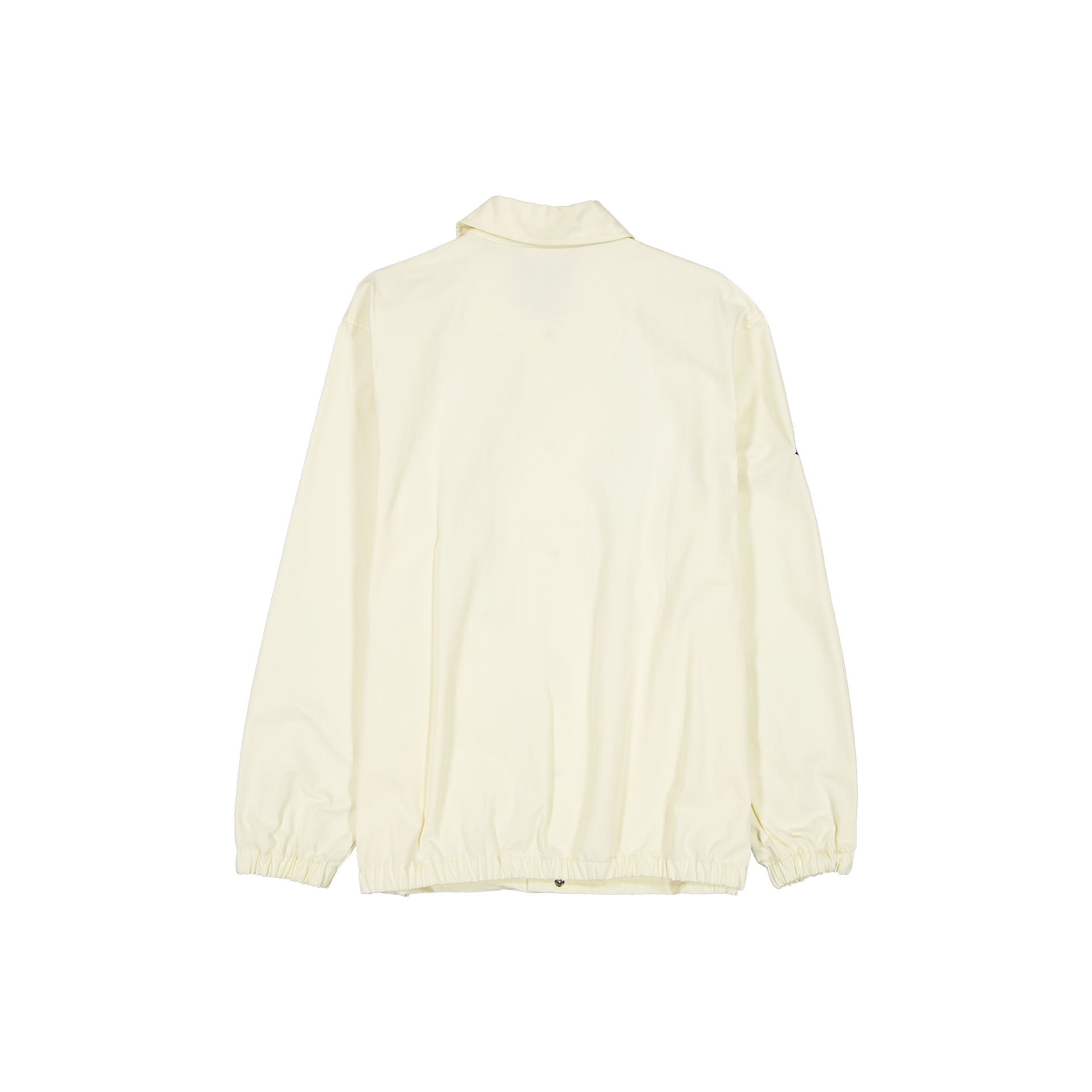 New Era Branded Twill Applique Chrome White Coaches Jacket