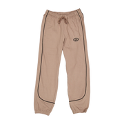 New Era Branded Shoreline Taupe Gray Knit Jogger
