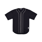 New Era Branded Piping Full-Zip Baseball Navy Jersey