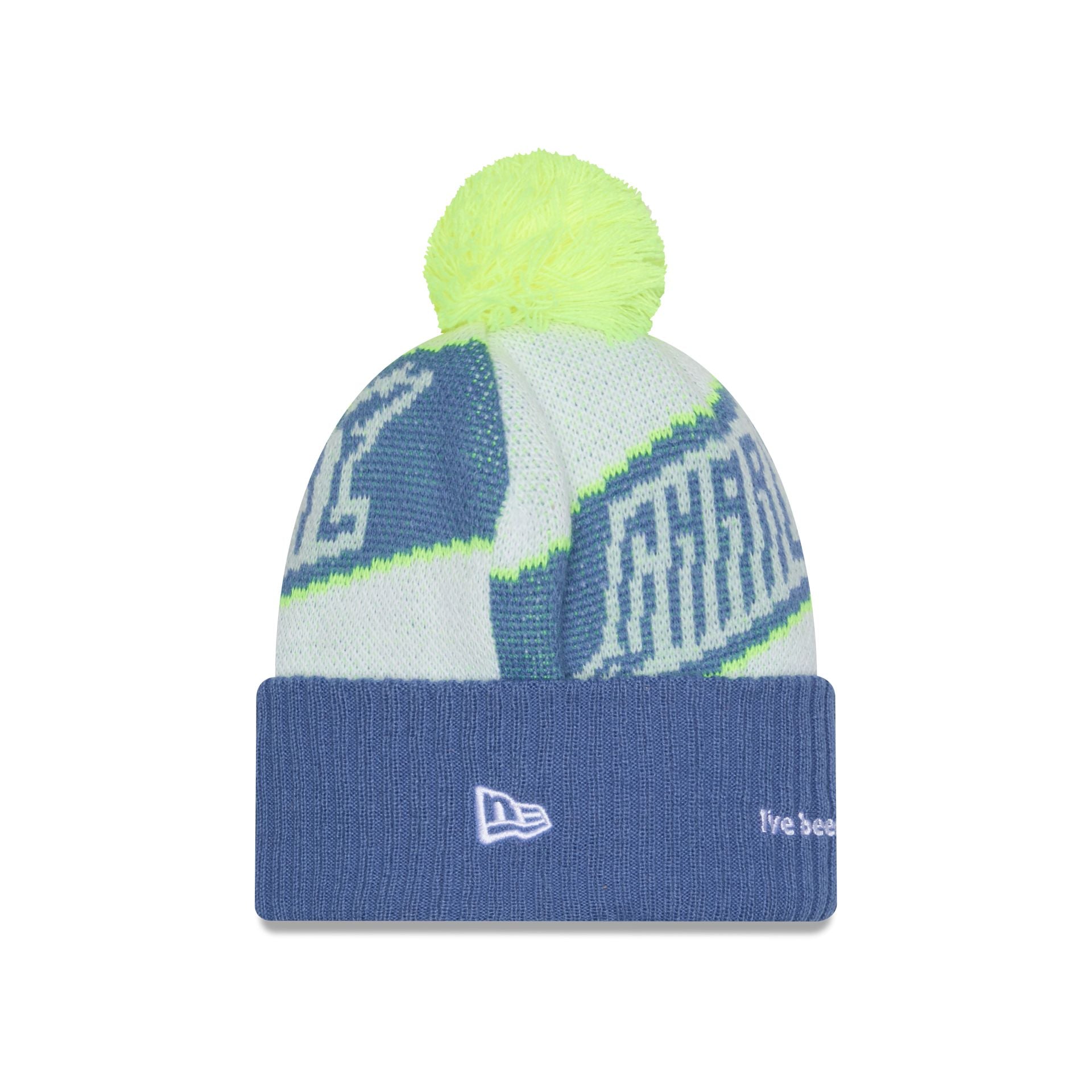 Charlotte FC 2025 Jersey Hook White Pom Knit Hat