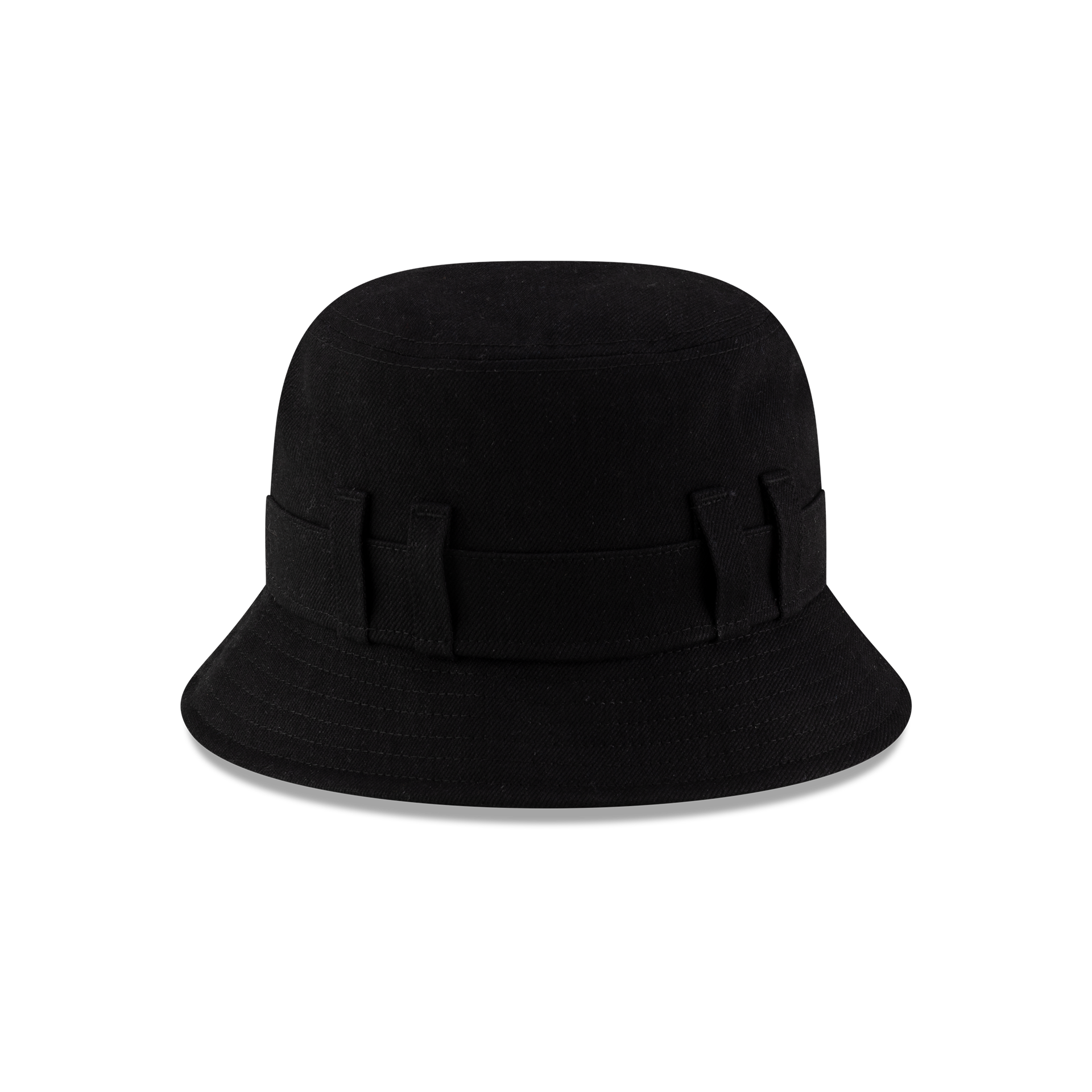 New Era Branded Belt Loop Denim Black Bucket Hat