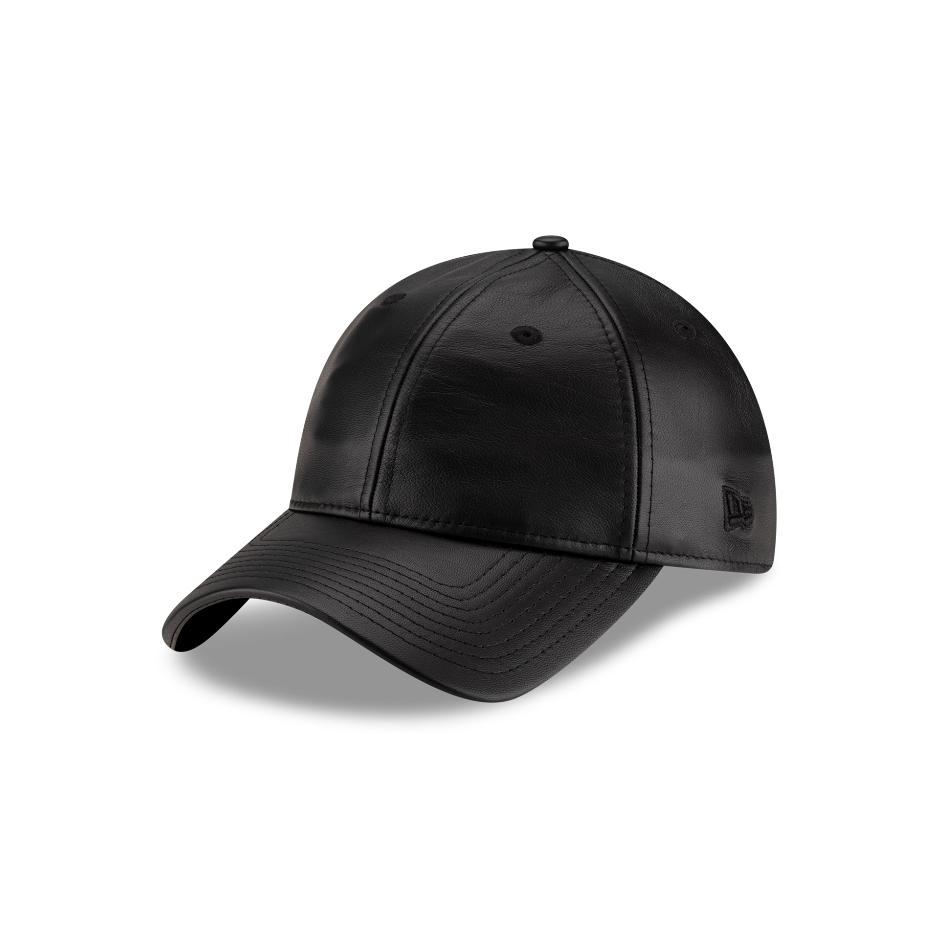 New Era Branded Unstructured Leather 9FORTY Adjustable Hat