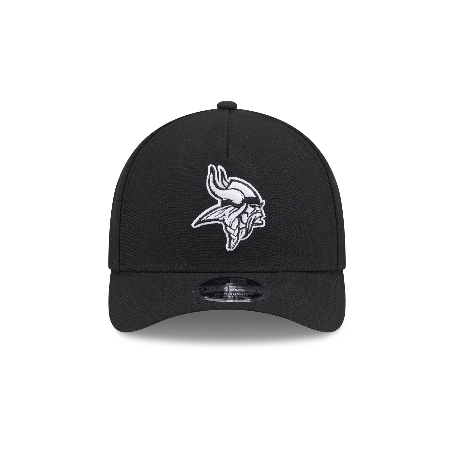 Minnesota Vikings Black & White 9FORTY M-Crown A-Frame Snapback Hat