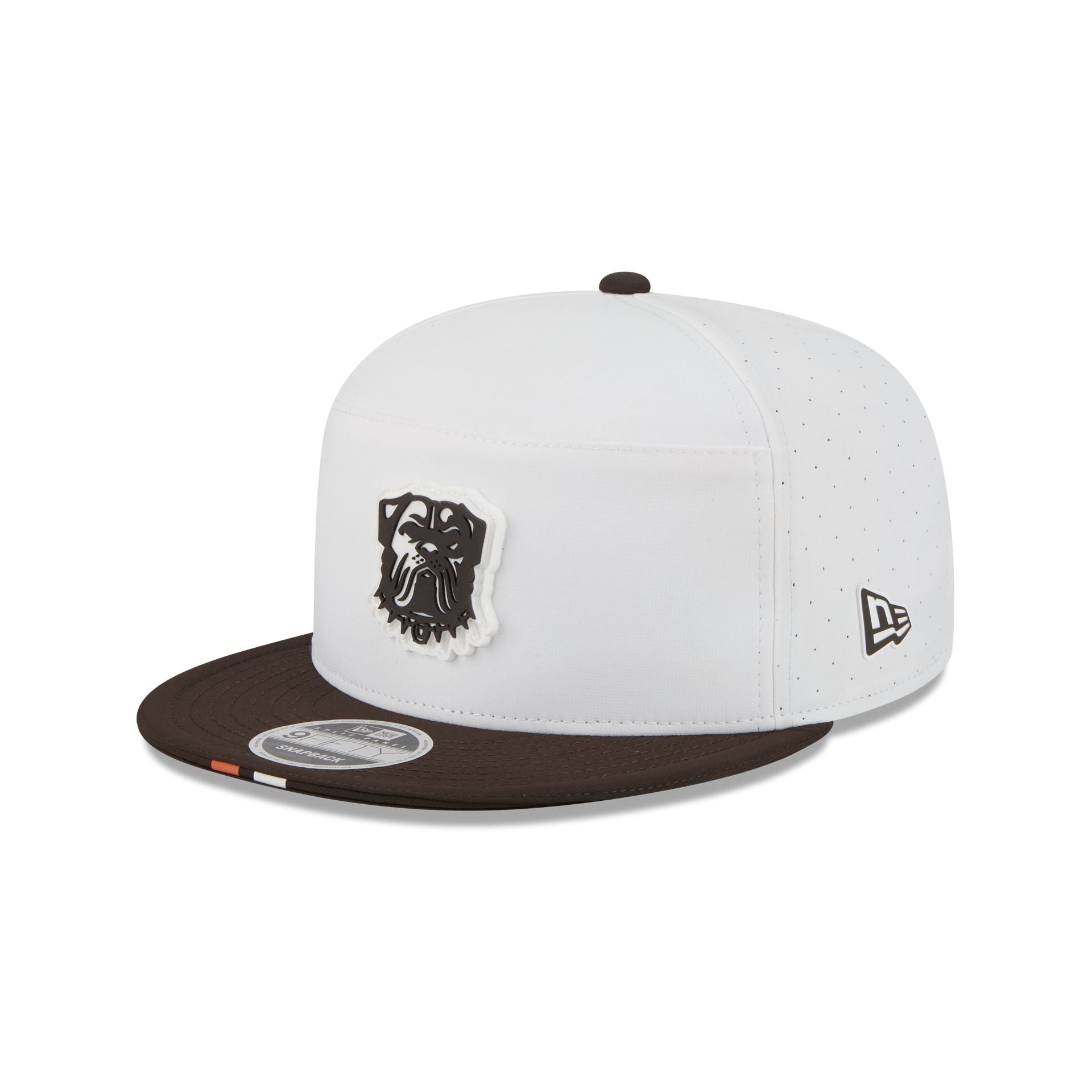 Cleveland Browns 2025 Training Split Panel 9FIFTY Snapback Hat