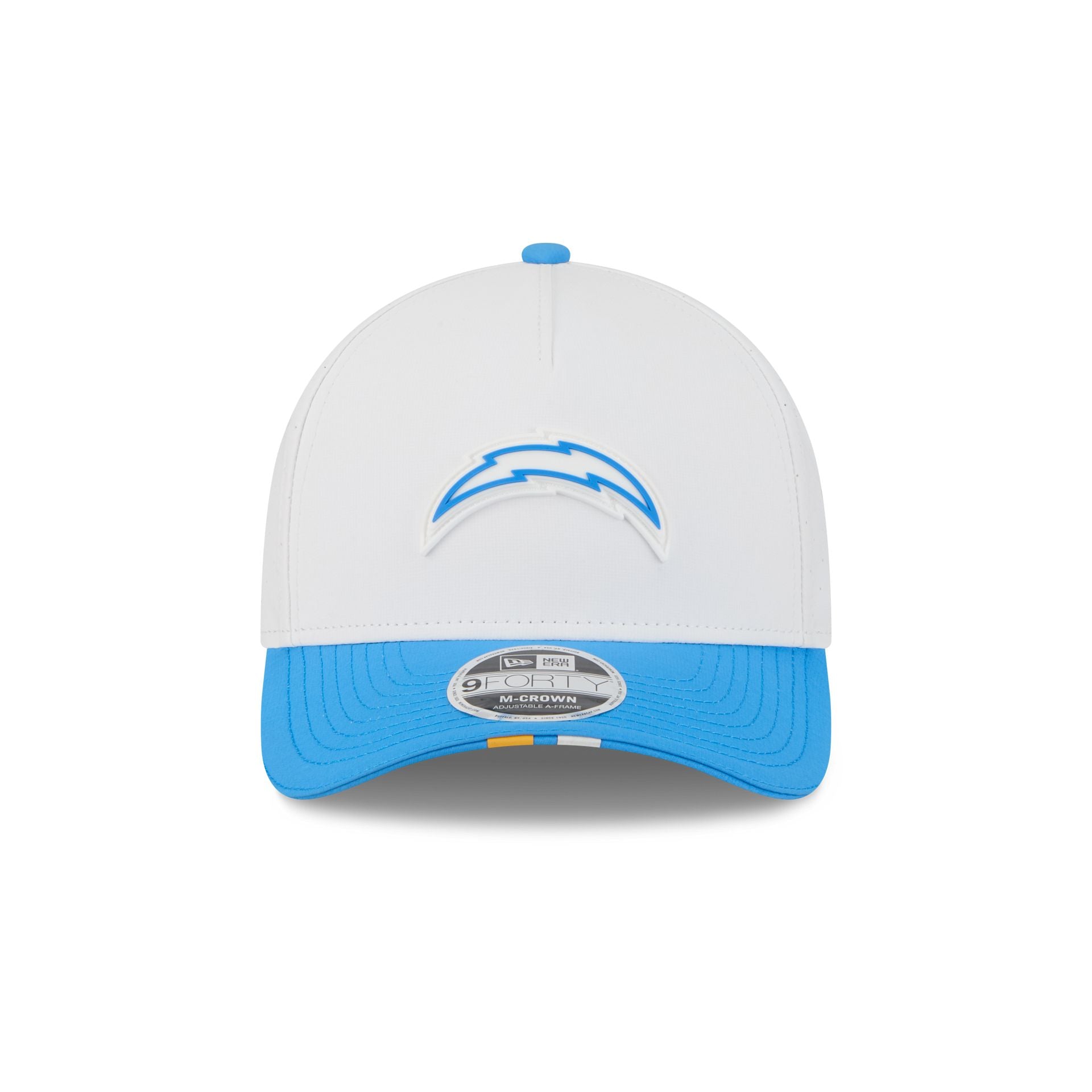 Los Angeles Chargers 2025 Training 9FORTY M-Crown A-Frame Snapback Hat