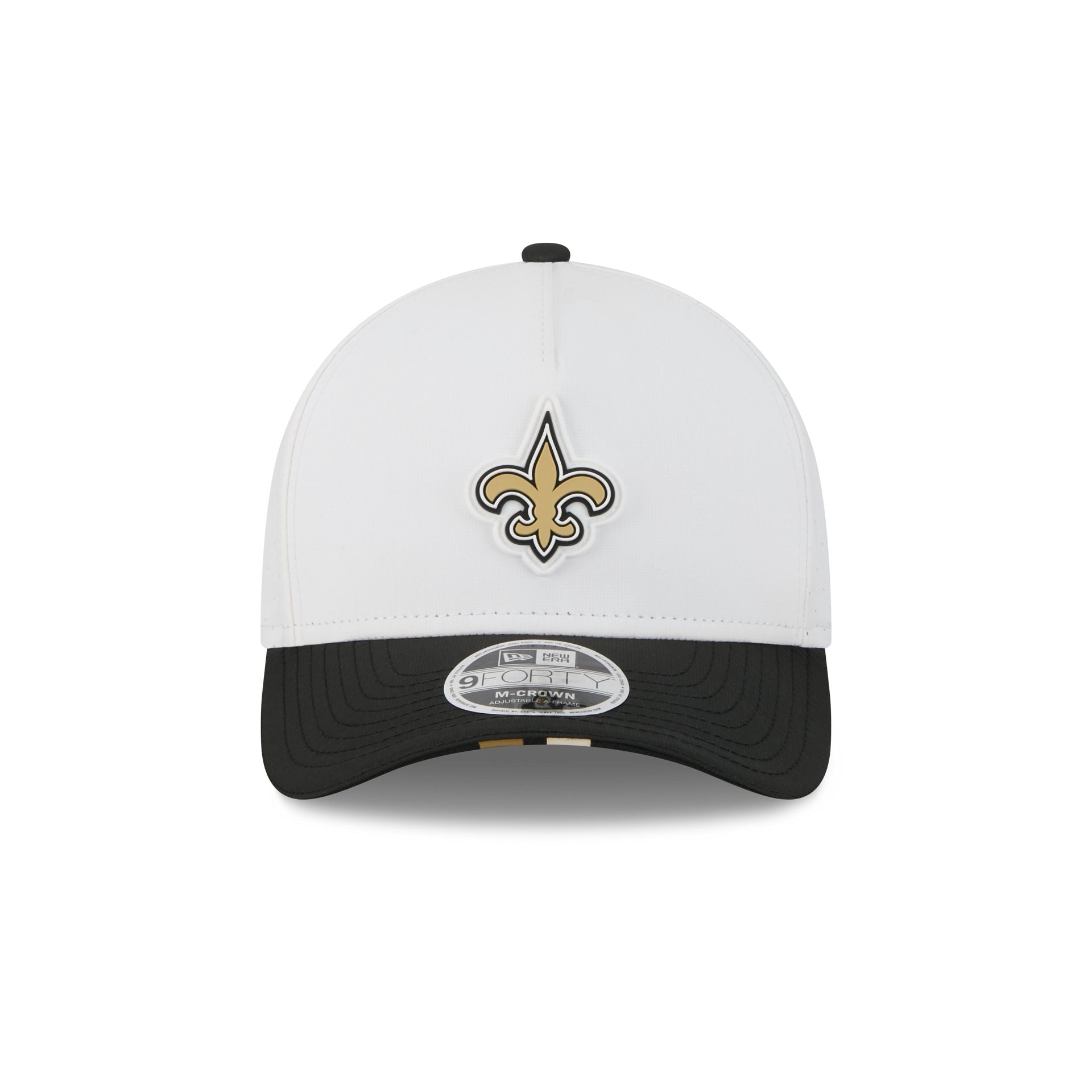 New Orleans Saints 2025 Training 9FORTY M-Crown A-Frame Snapback Hat