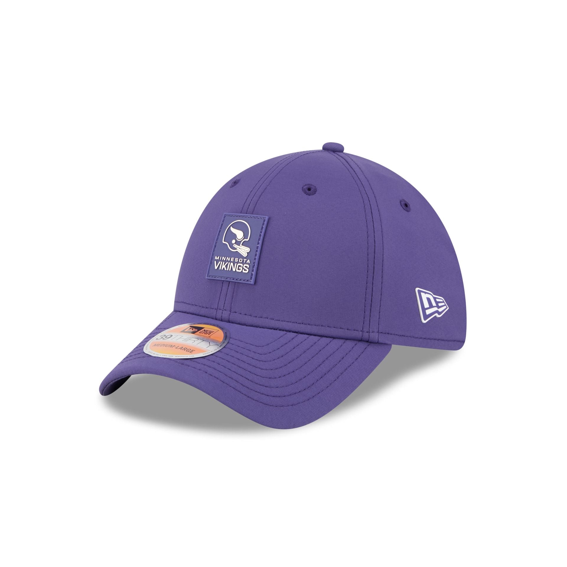 Minnesota Vikings 2025 Sideline Hot Weather Historic 39THIRTY Stretch Fit Hat