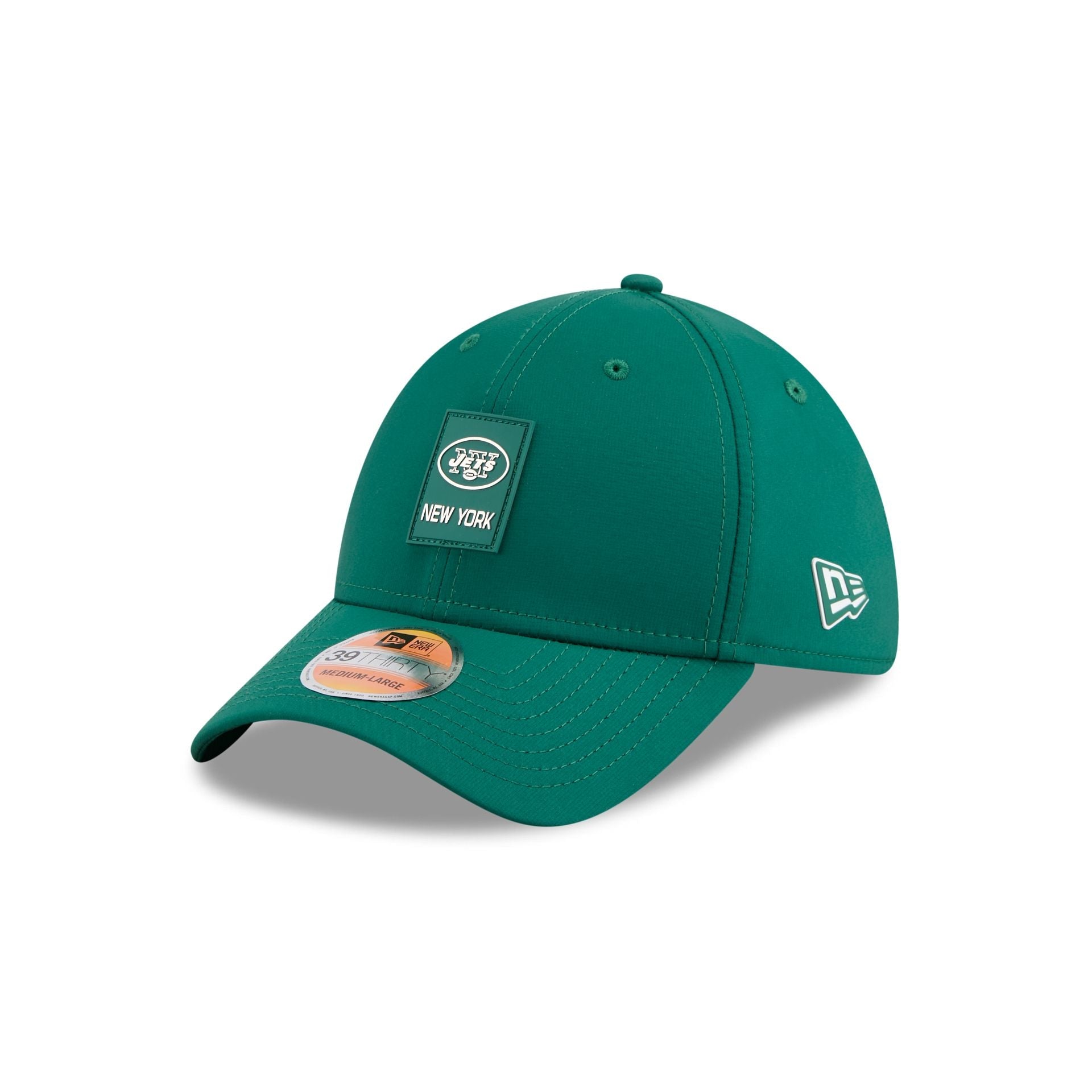 New York Jets 2025 Sideline Hot Weather Historic 39THIRTY Stretch Fit Hat
