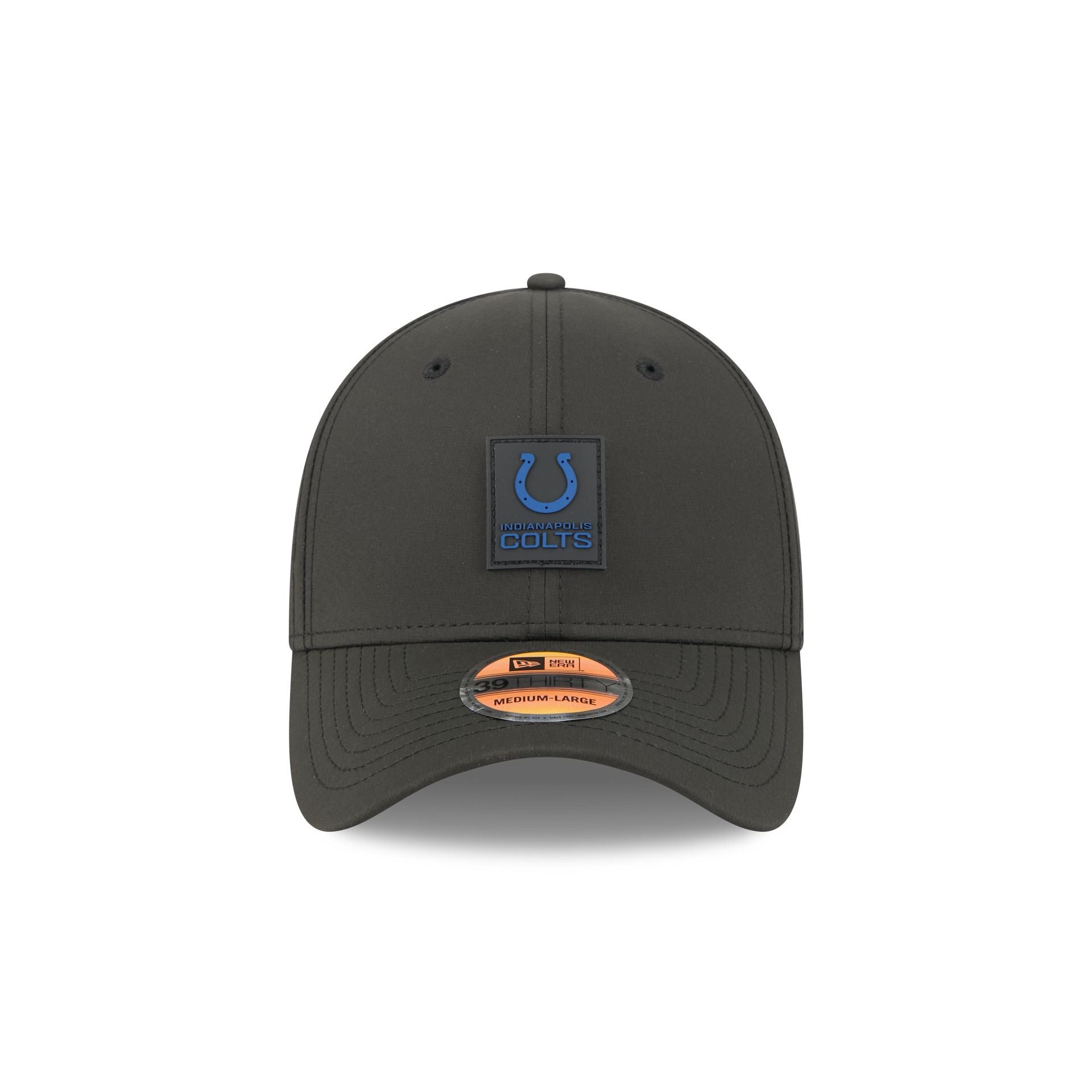 Indianapolis Colts 2025 Sideline Hot Weather Black 39THIRTY Stretch Fit Hat