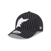 Miami Marlins Dotted Pinstripe 9FORTY M-Crown A-Frame Adjustable Hat