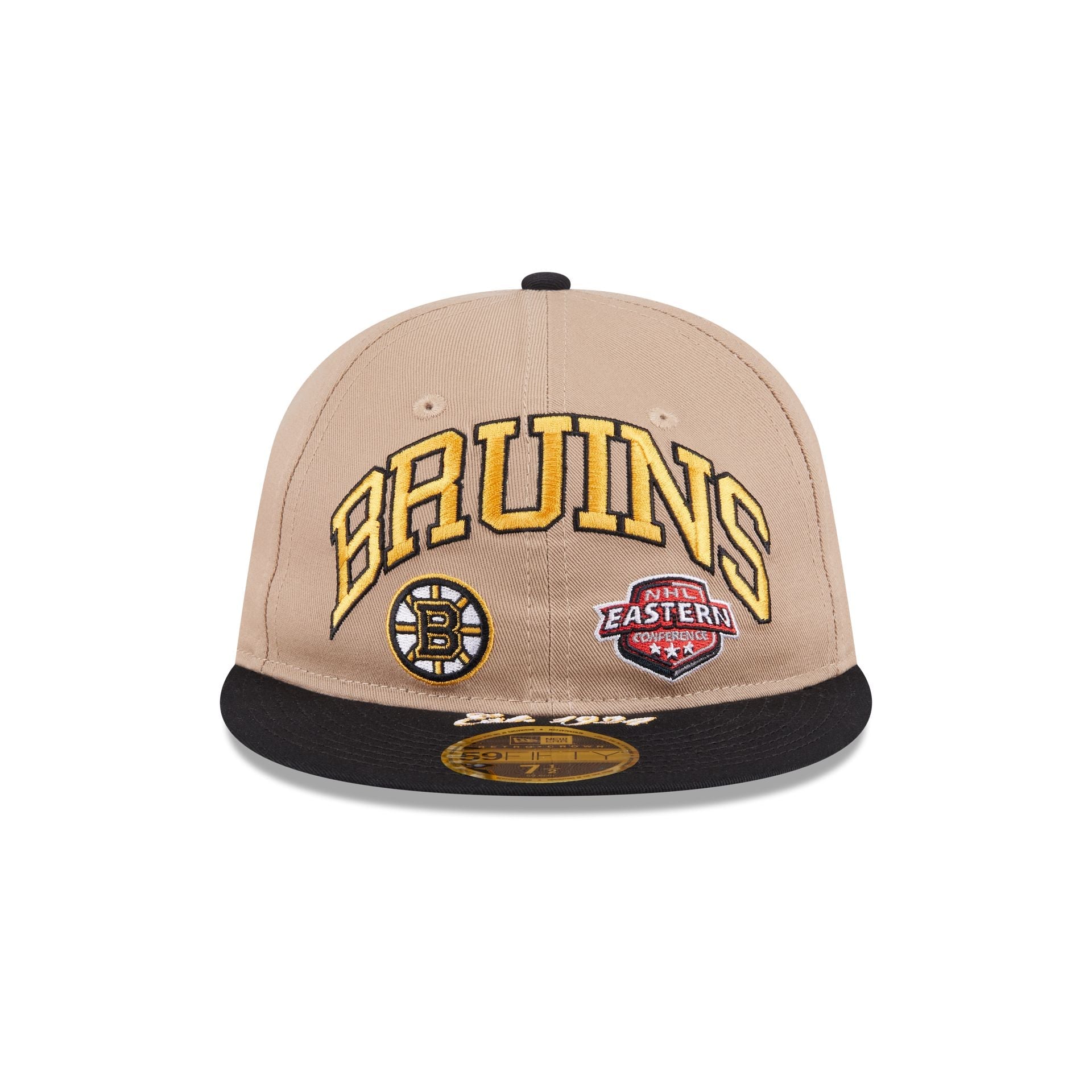Boston Bruins Camel Retro Crown 59FIFTY Fitted Hat