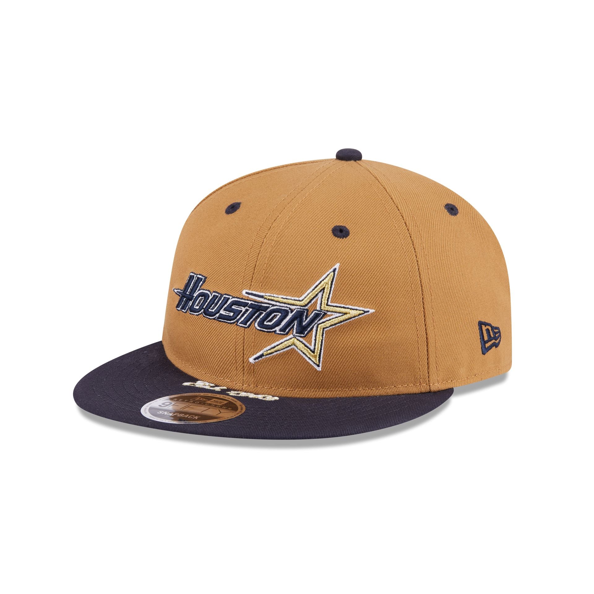 Houston Astros Wheat Retro Crown 9FIFTY Snapback Hat