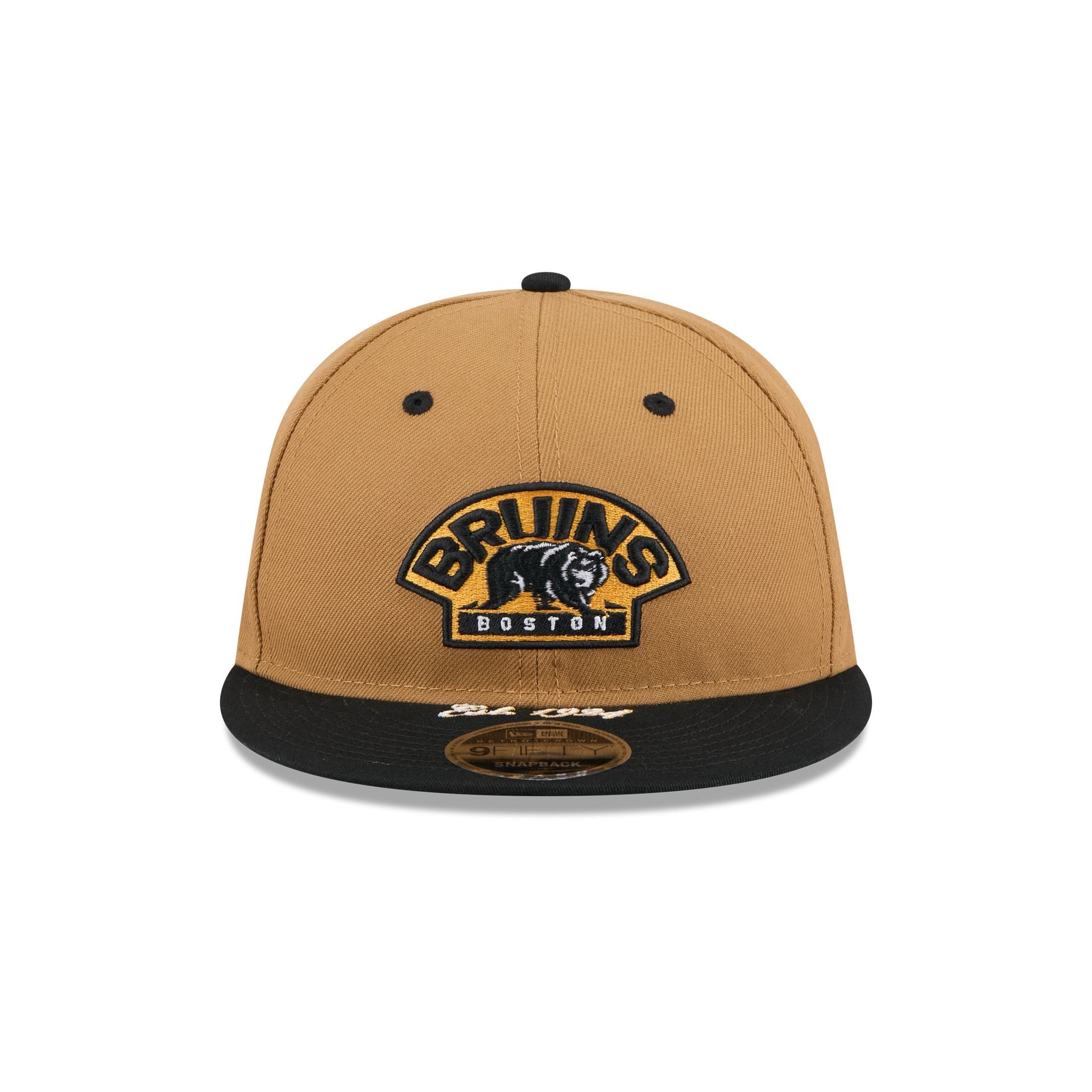 Boston Bruins Wheat Retro Crown 9FIFTY Snapback Hat