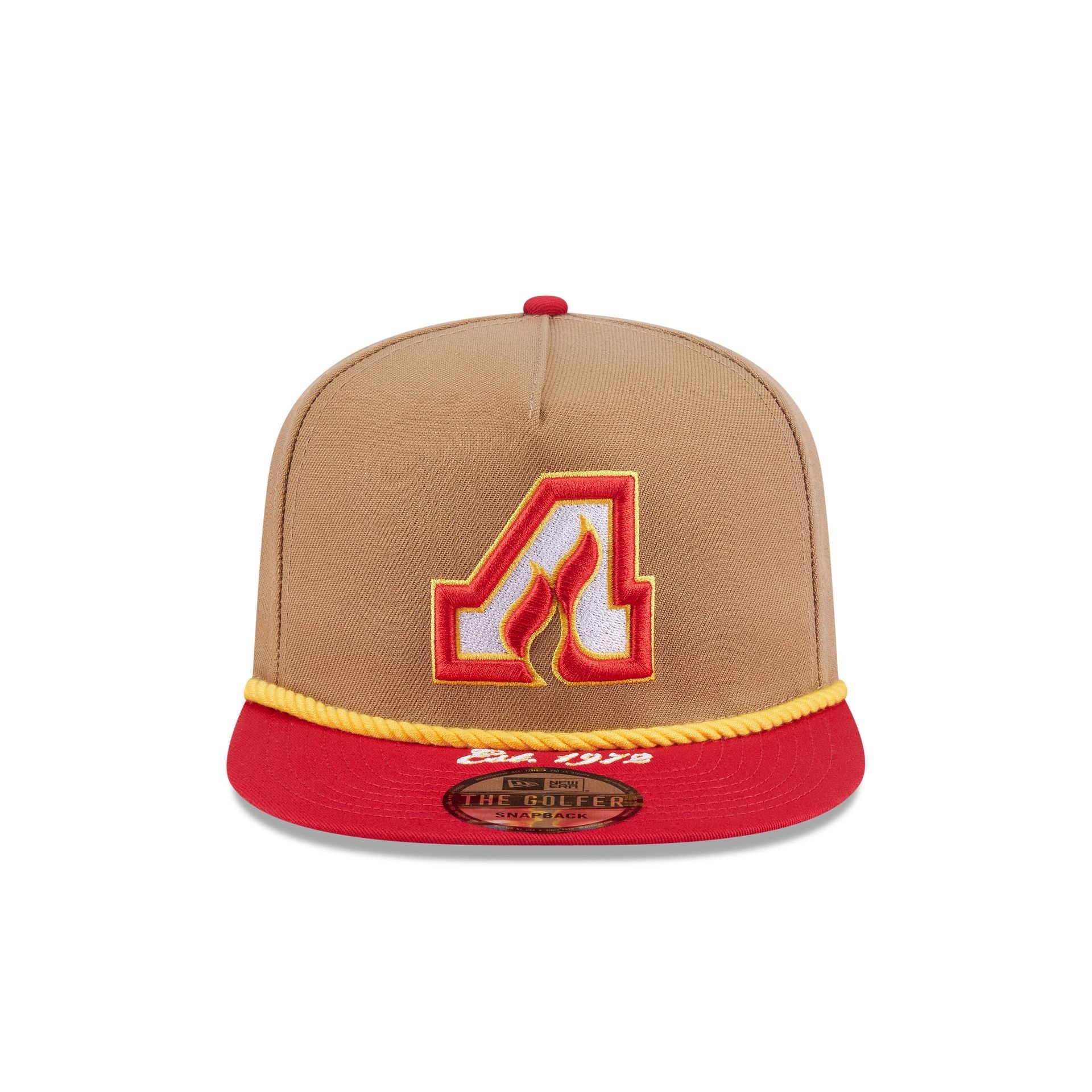 Calgary Flames Khaki Rope Golfer Hat
