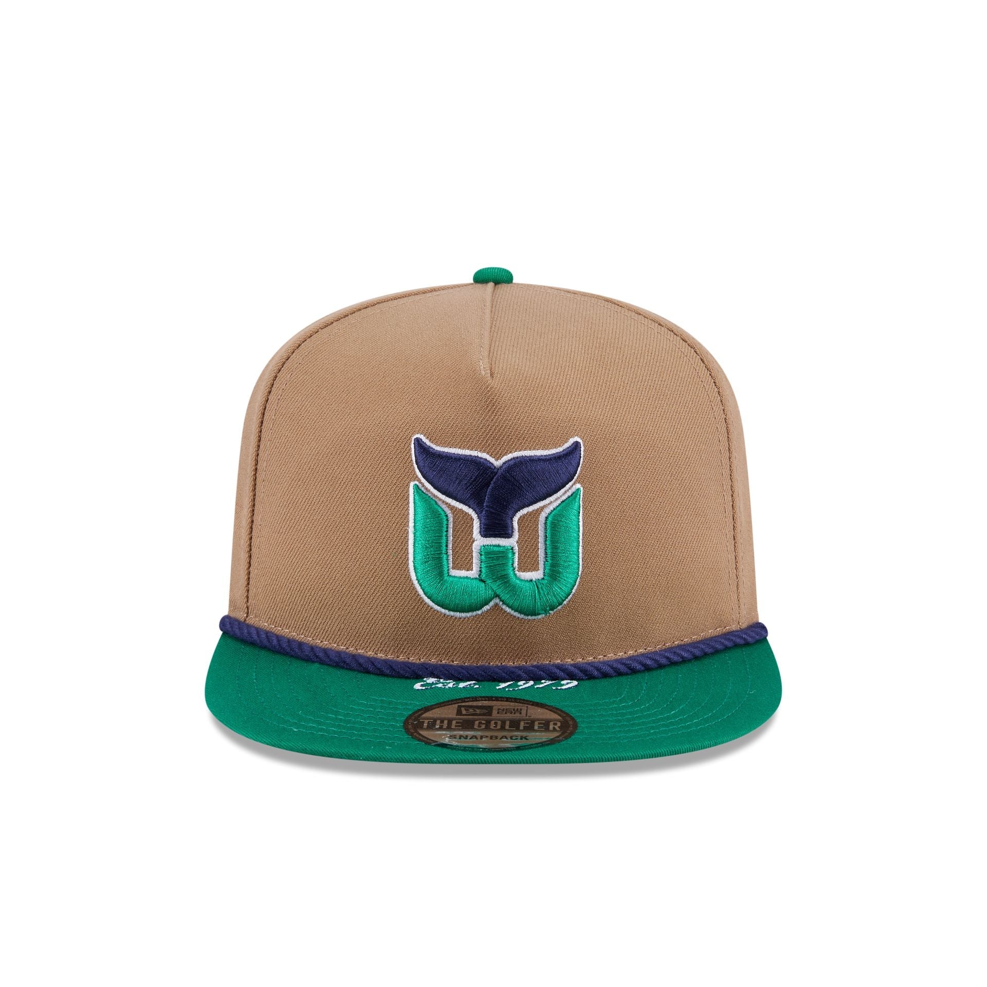 Hartford Whalers Khaki Rope Golfer Hat