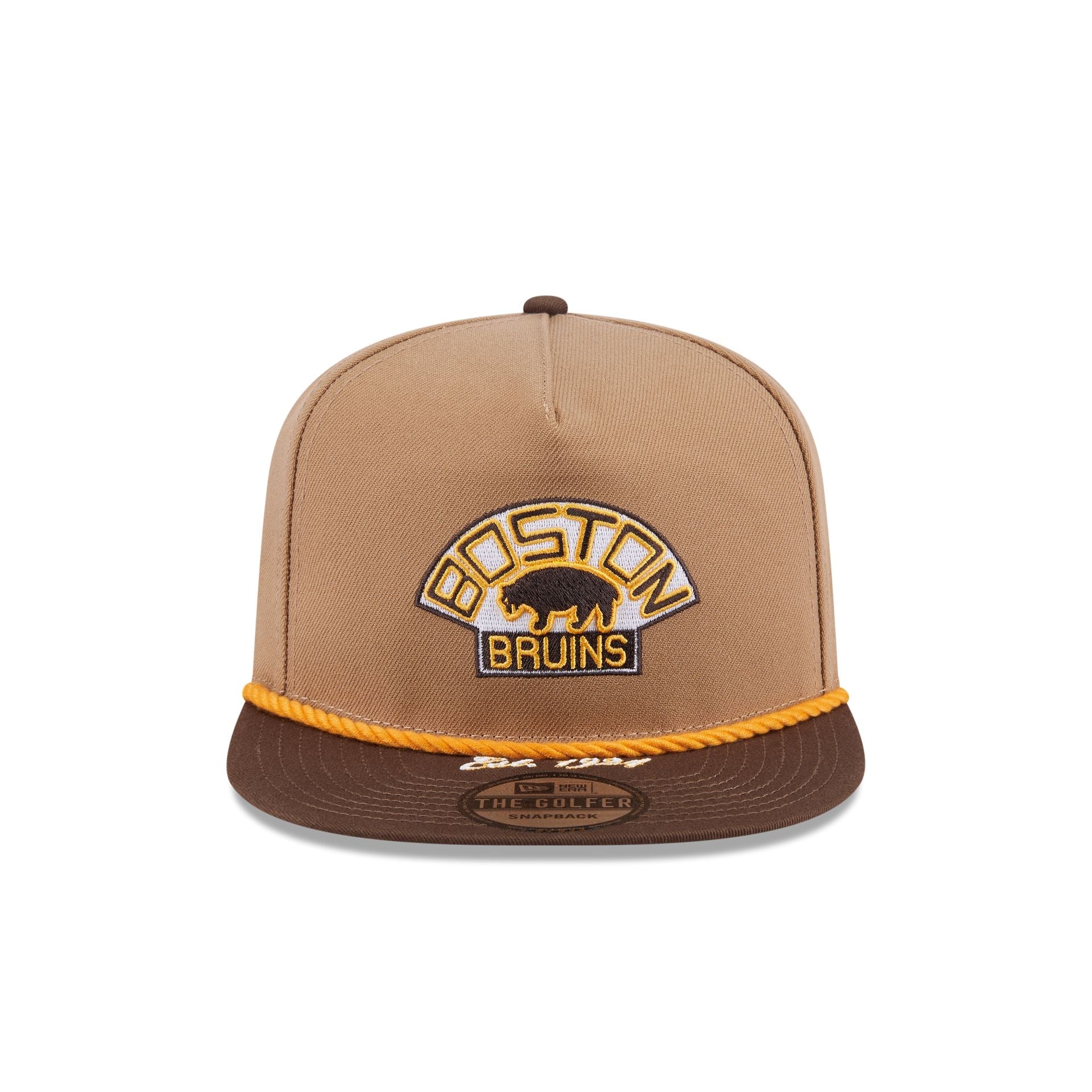 Boston Bruins Khaki Rope Golfer Hat