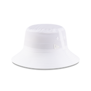 New Era Branded White Golf Stretch Bucket Hat