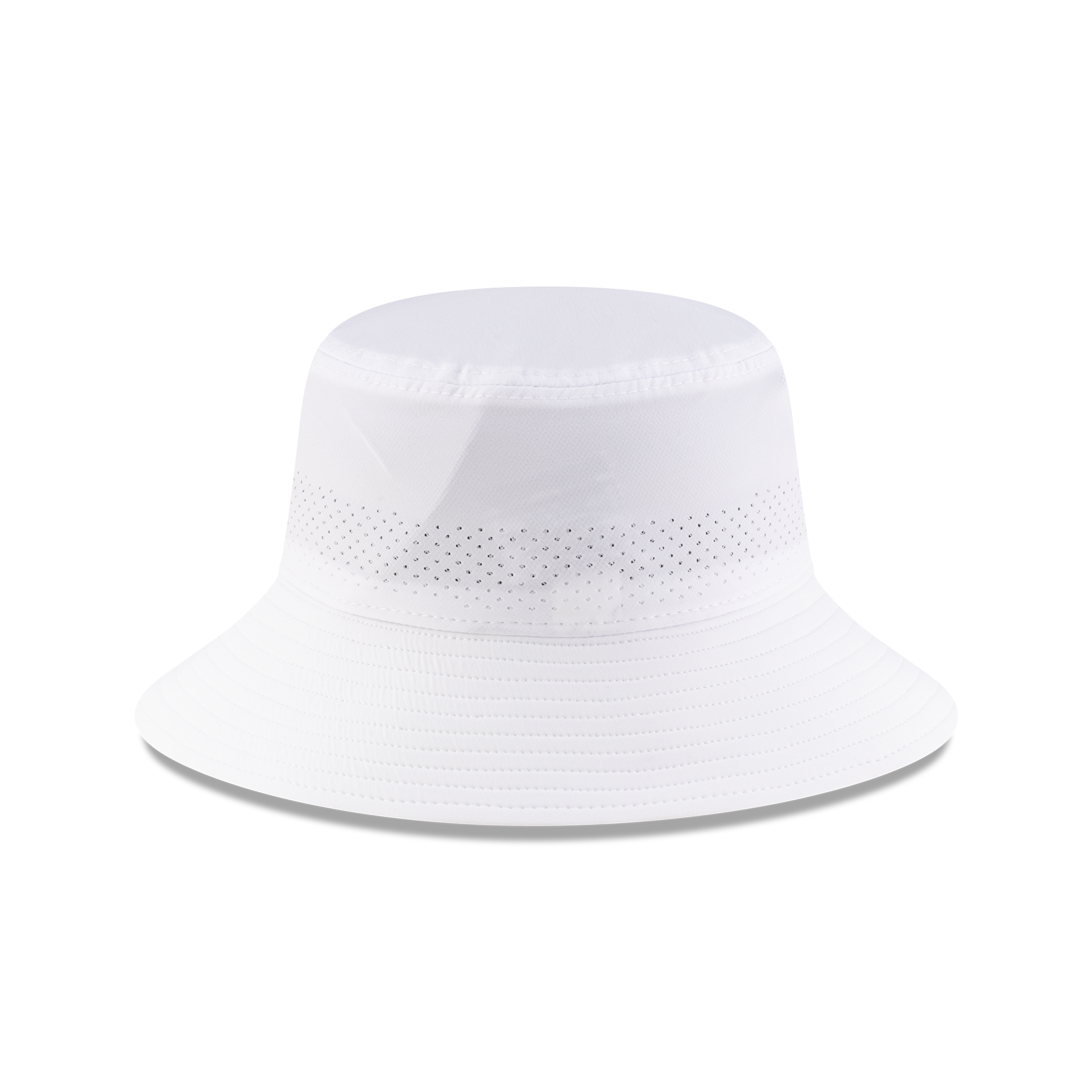 New Era Branded White Golf Stretch Bucket Hat