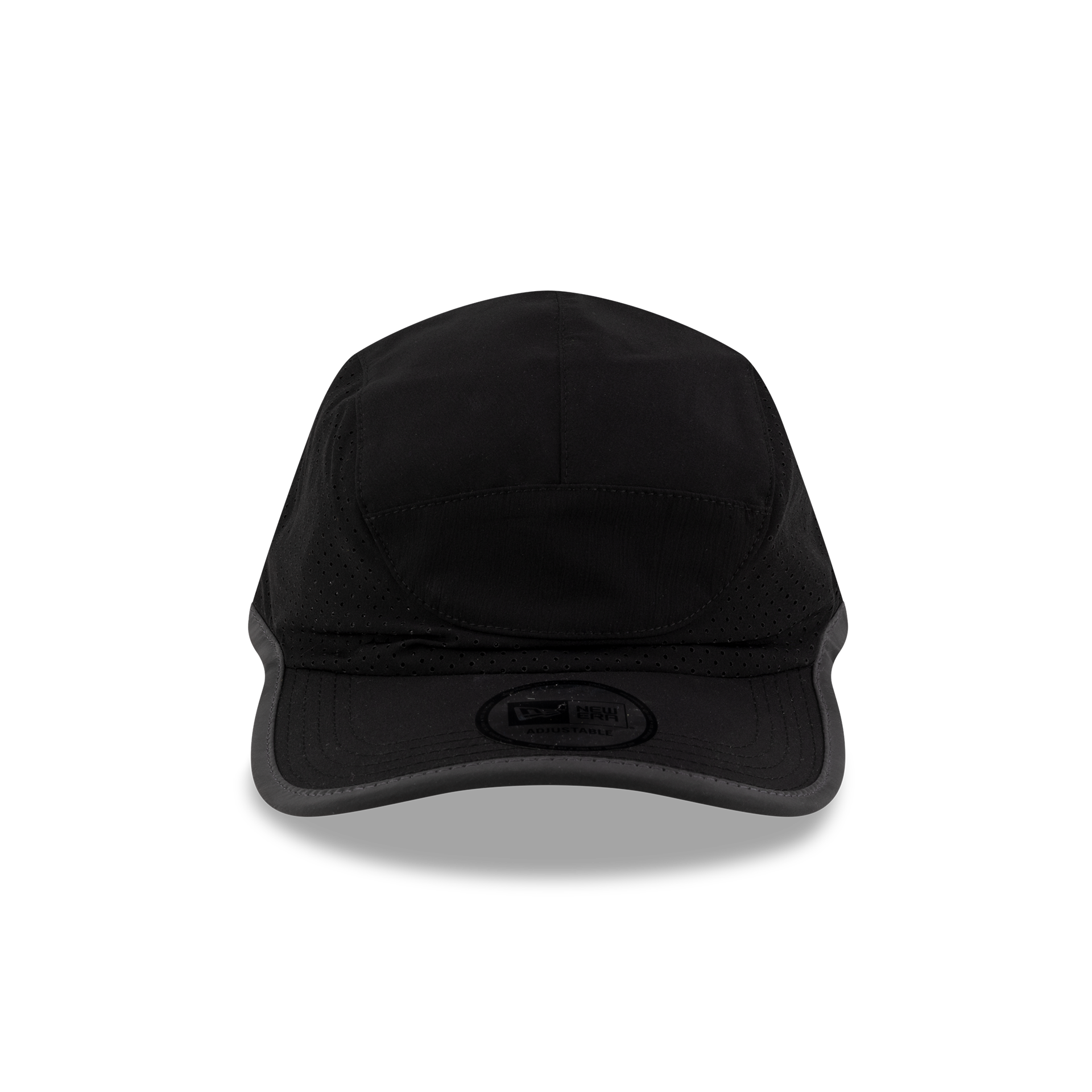 New Era Branded Train Performance Black Runner Hat