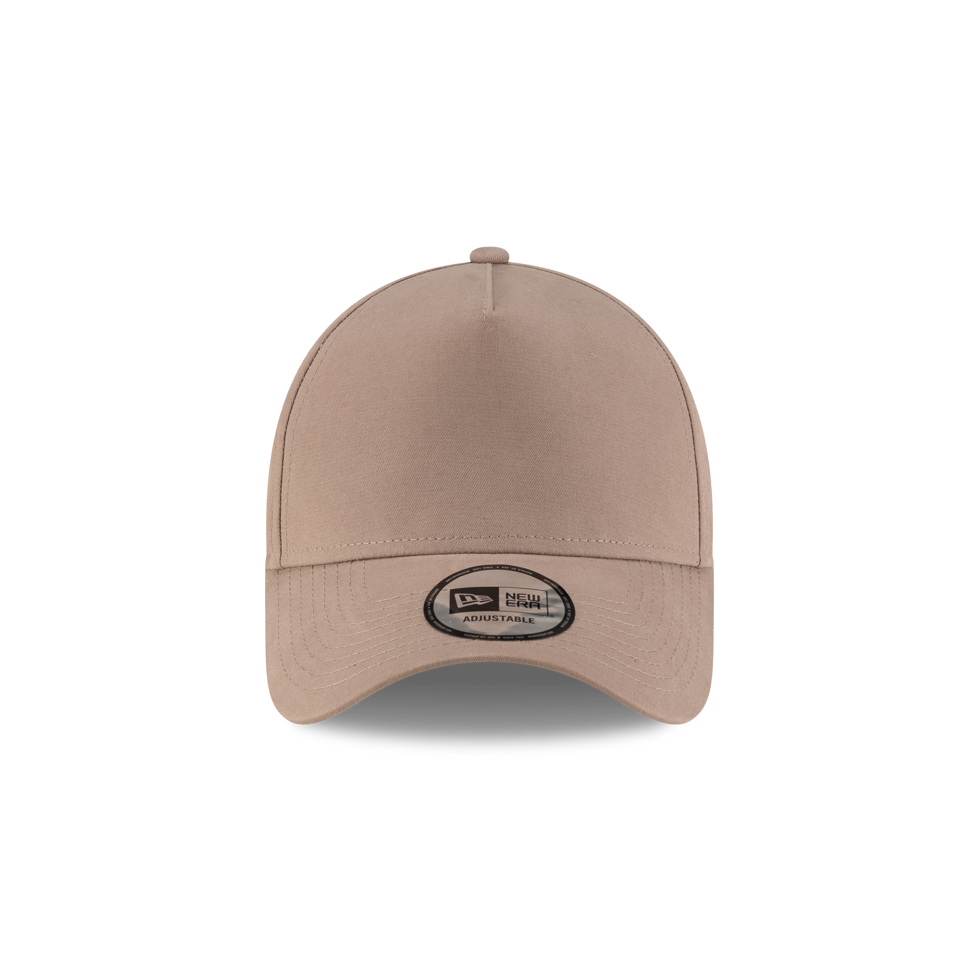 New Era Branded High Twist Taupe Gray 9FORTY A-Frame Adjustable Hat