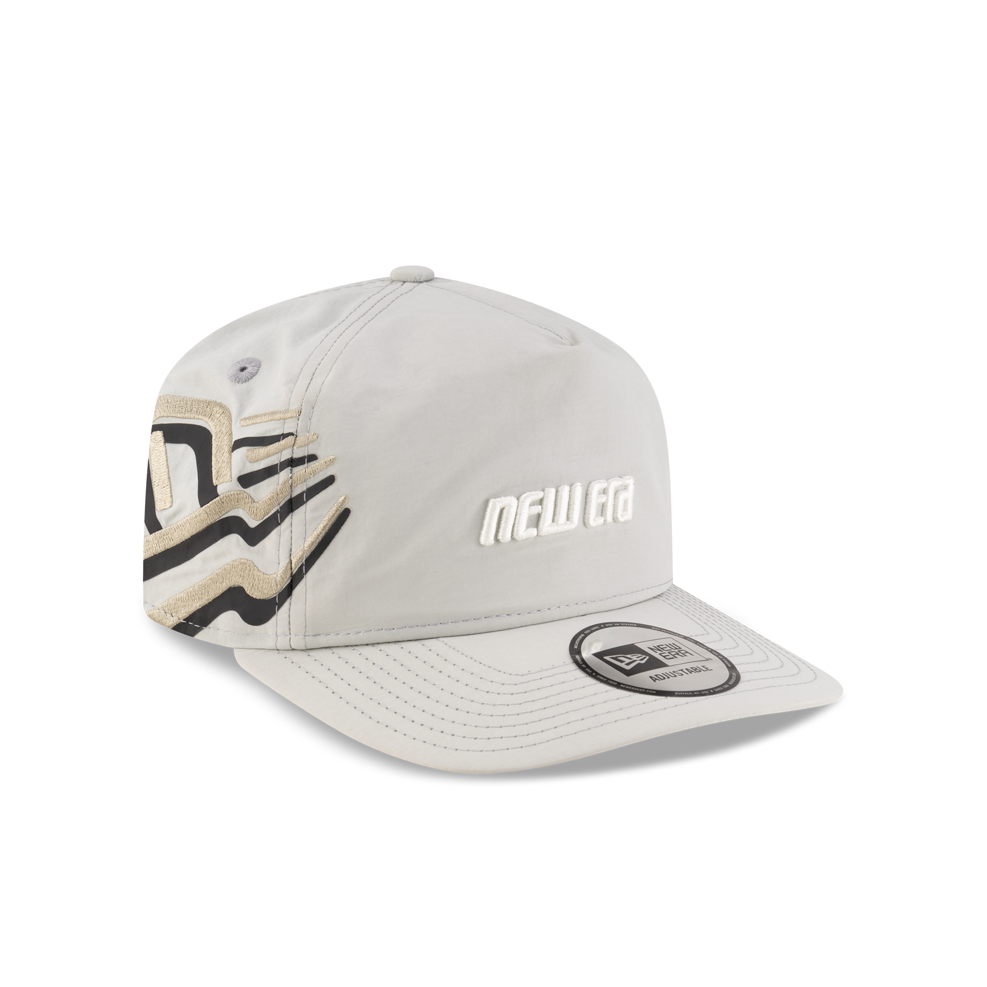 New Era Branded Raised Flag Mirage Gray Golfer Hat