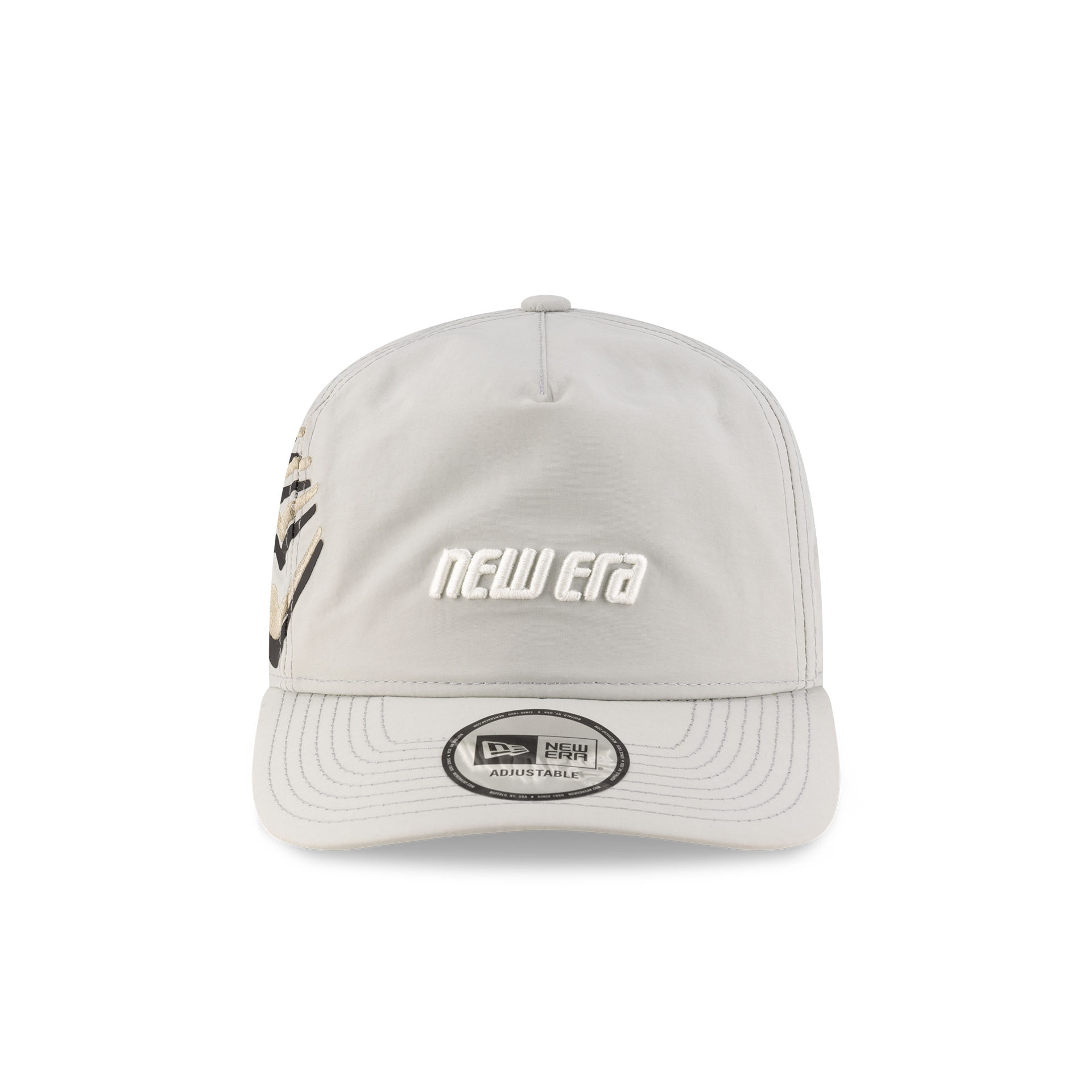 New Era Branded Raised Flag Mirage Gray Golfer Hat