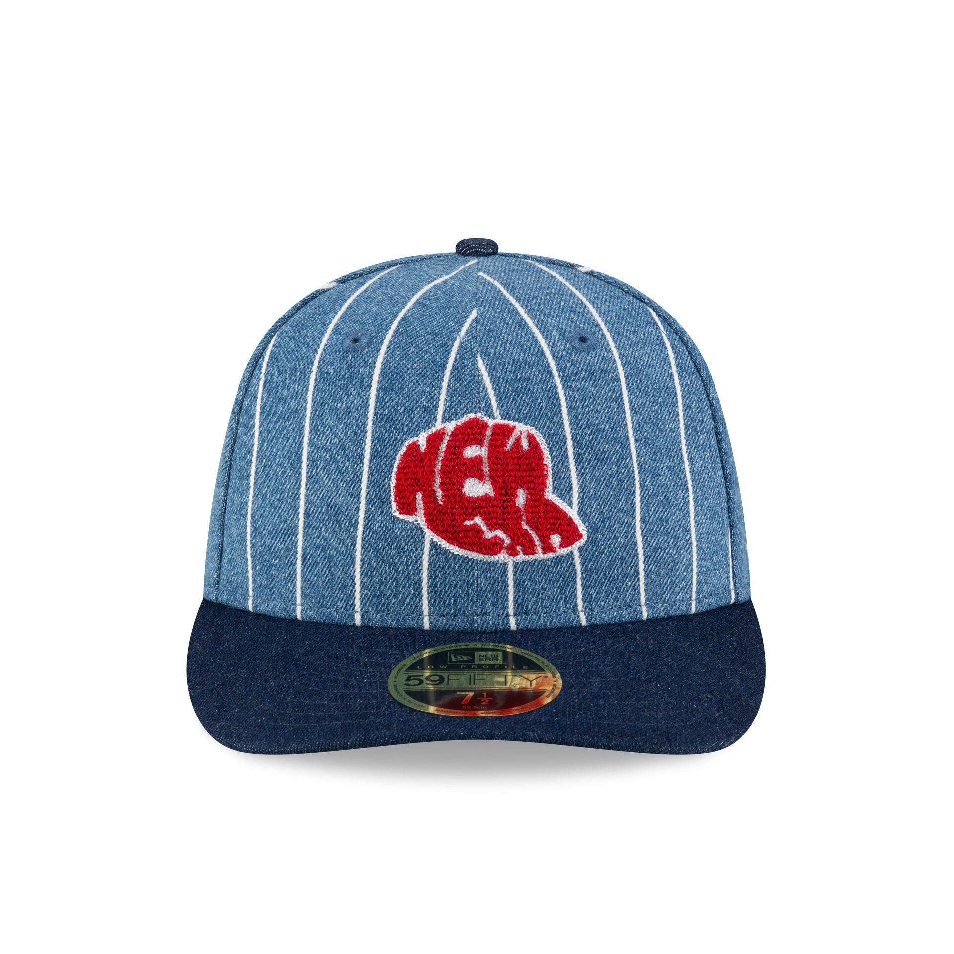 New Era Cap Denim Pinstripe Low Profile 59FIFTY Fitted Hat