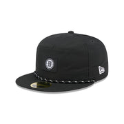 Boston Bruins Black Poly Rope Split Panel 59FIFTY Fitted Hat