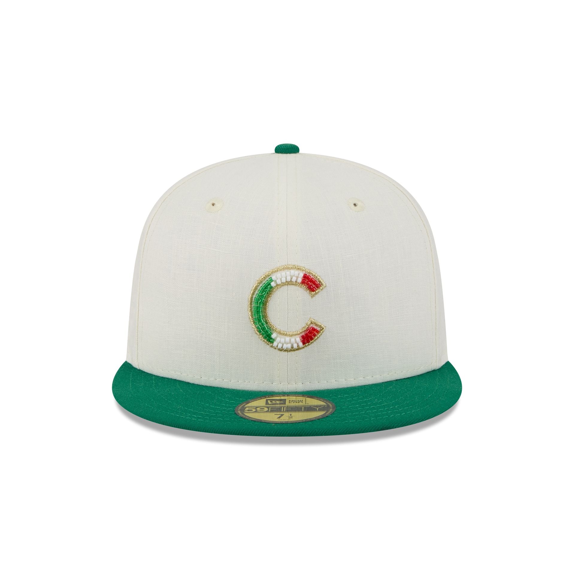 Chicago Cubs Beaded Linen 59FIFTY Fitted Hat