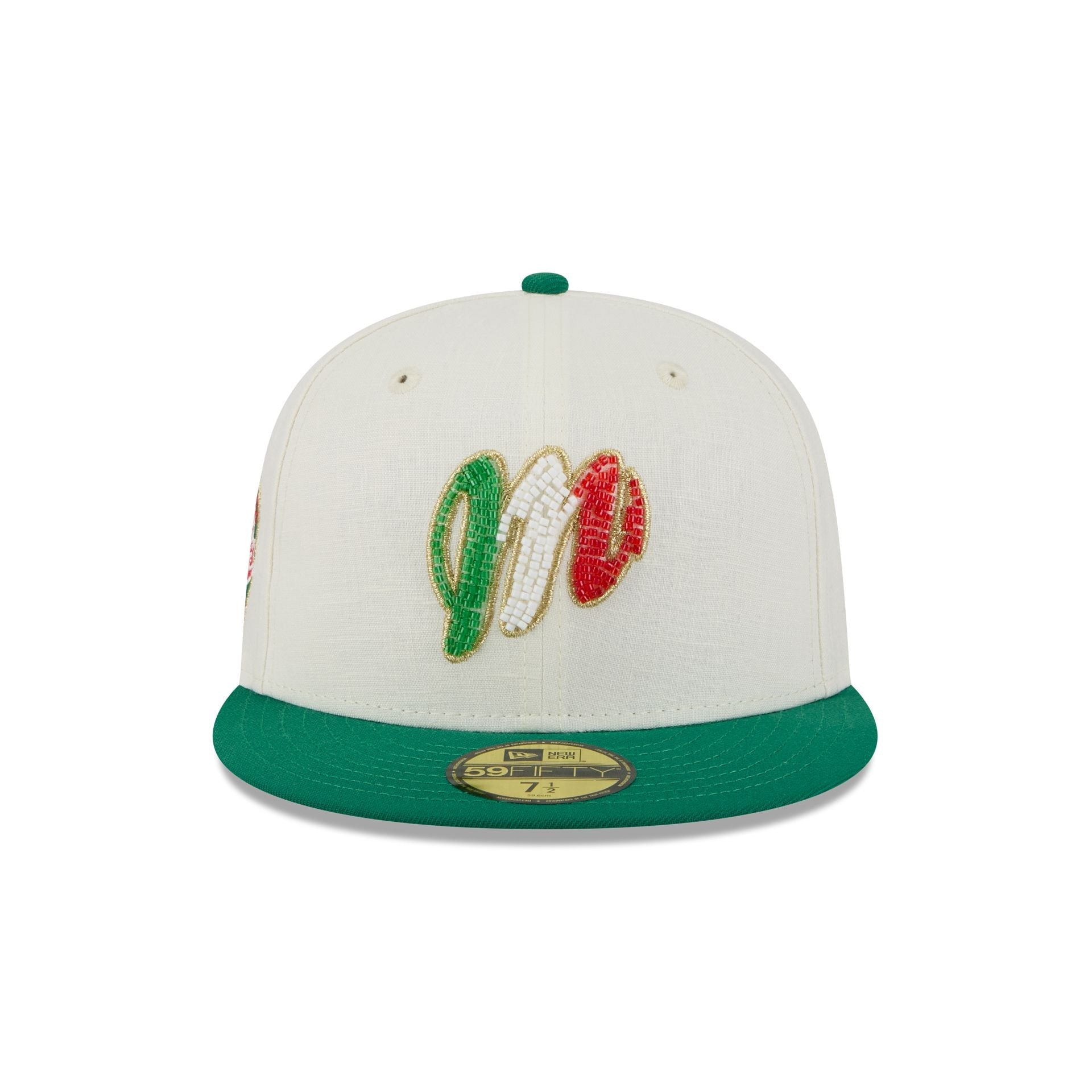 Diablos Rojos del México Beaded Linen 59FIFTY Fitted Hat
