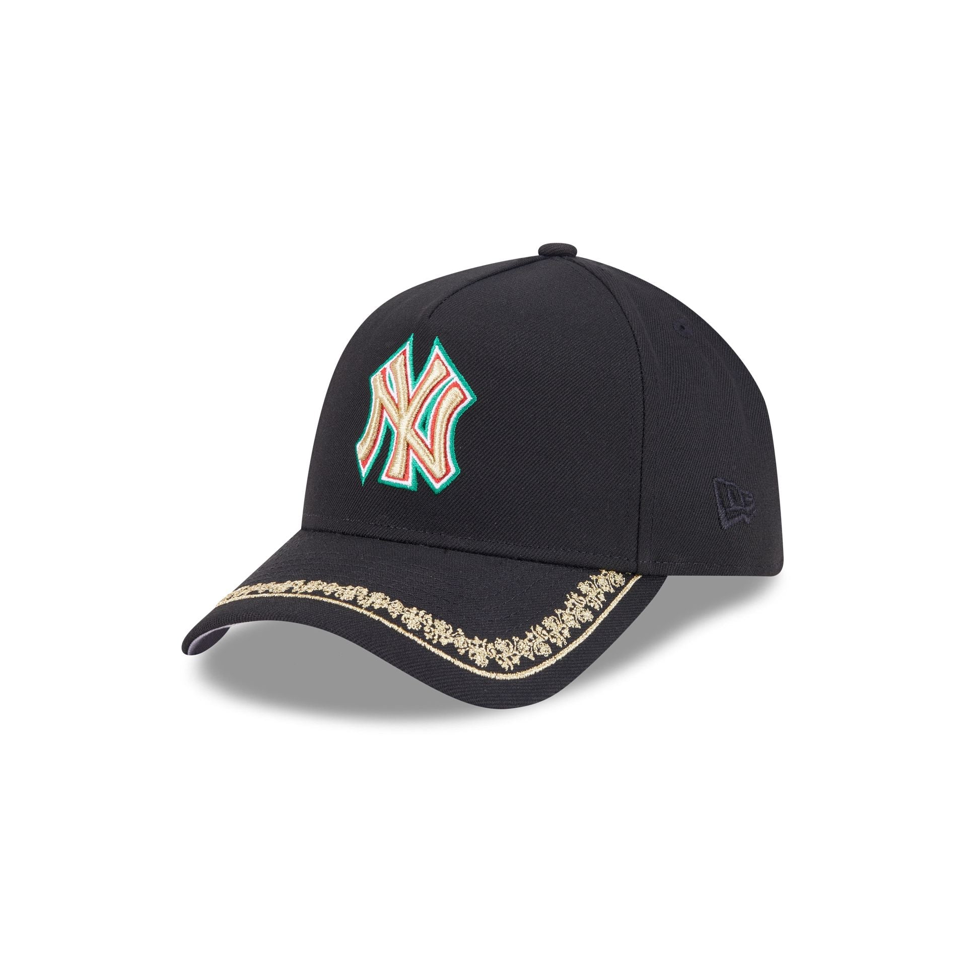 New York Yankees Ornate Visor 9FORTY A-Frame Snapback Hat