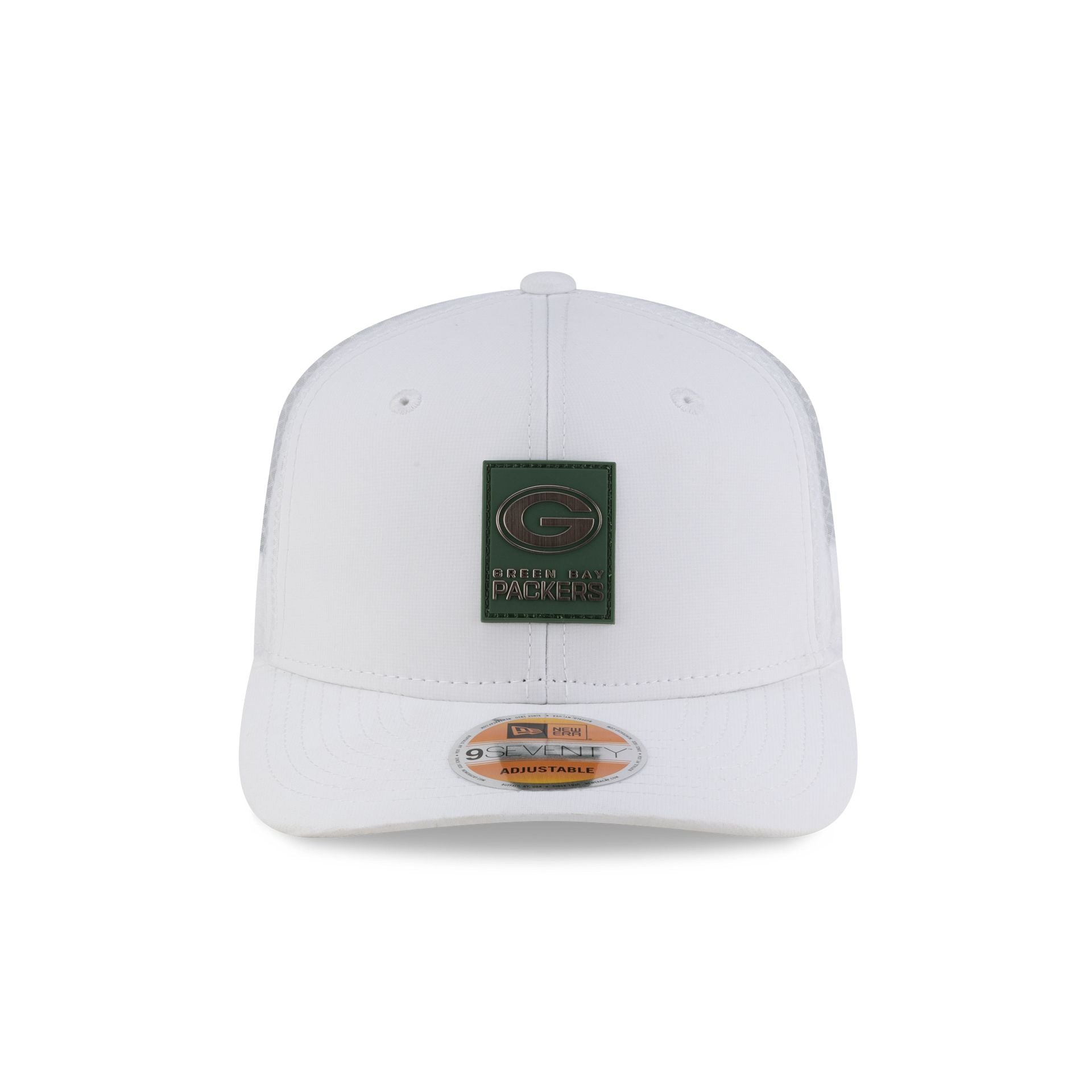 Green Bay Packers 2025 Sideline Hot Weather White 9SEVENTY Trucker Hat