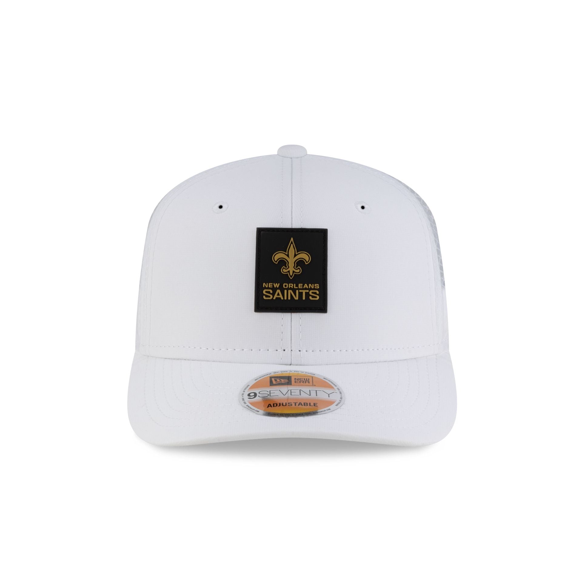 New Orleans Saints 2025 Sideline Hot Weather White 9SEVENTY Trucker Hat