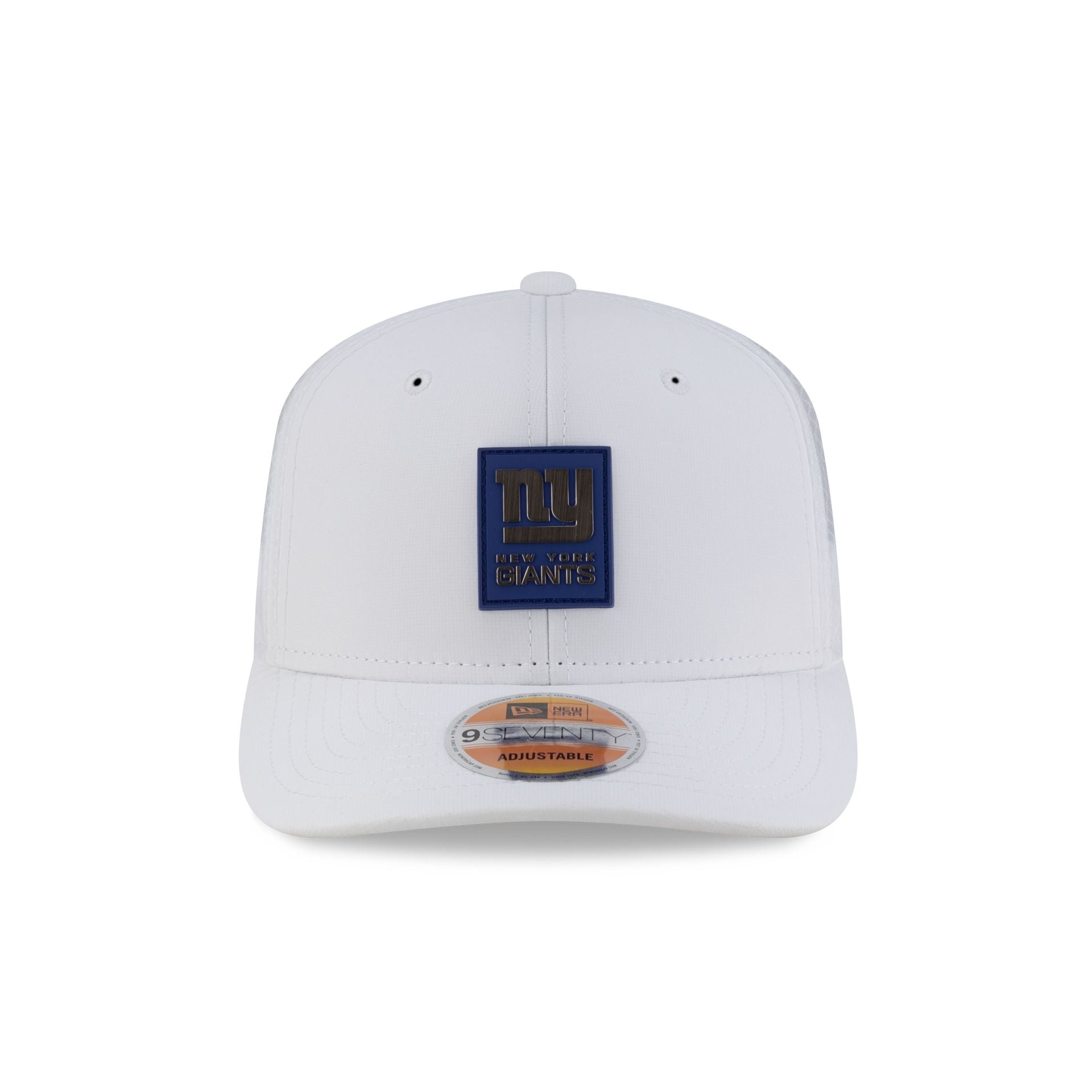 New York Giants 2025 Sideline Hot Weather White 9SEVENTY Trucker Hat