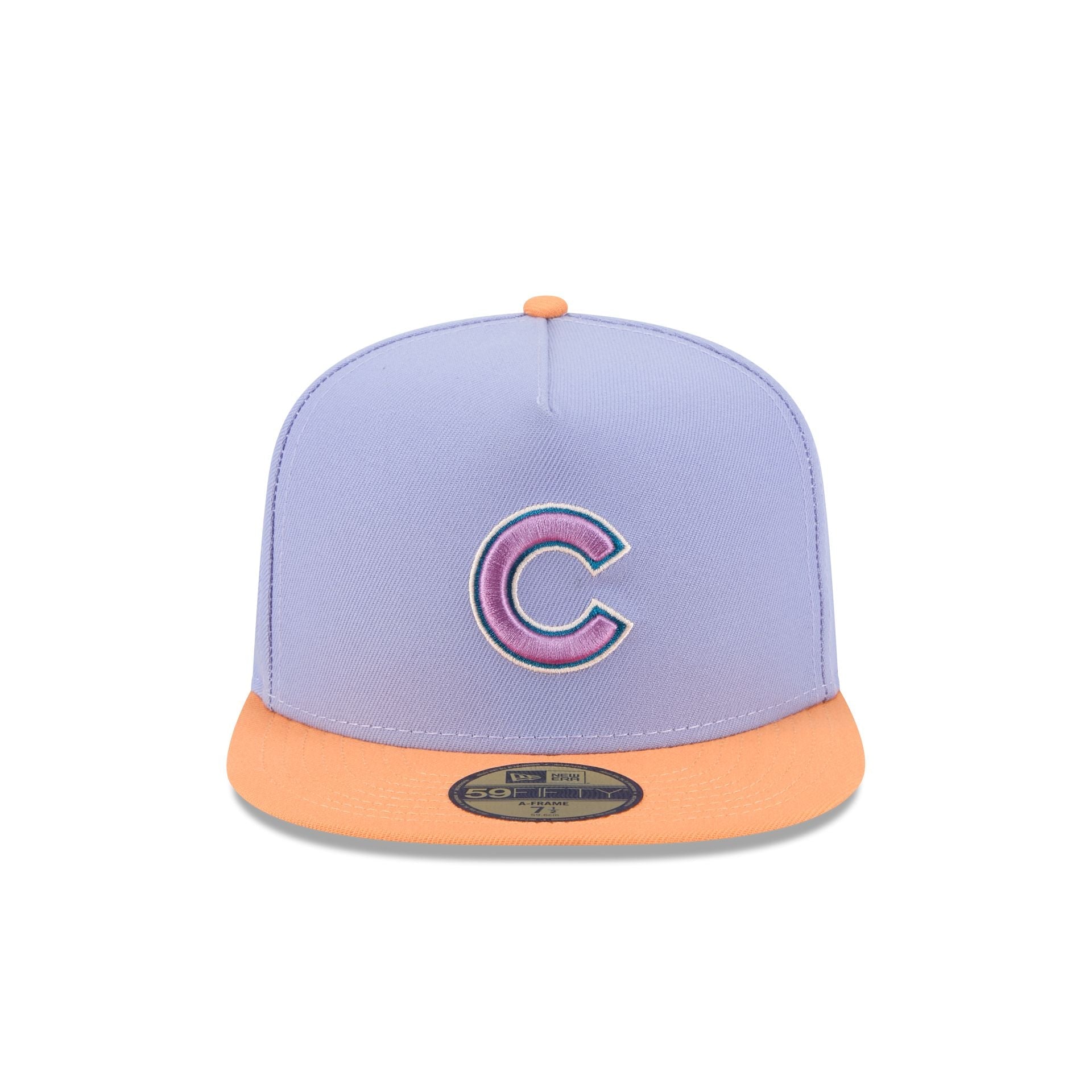 Chicago Cubs Lavender 59FIFTY A-Frame Fitted Hat